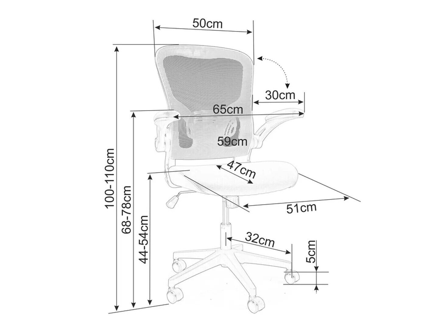 Uredska stolica Detroit 272 (Siva + Plava)