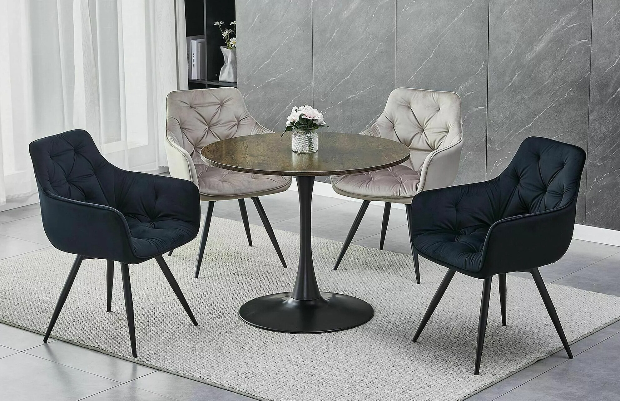 Stolica Detroit 286 (Crna)