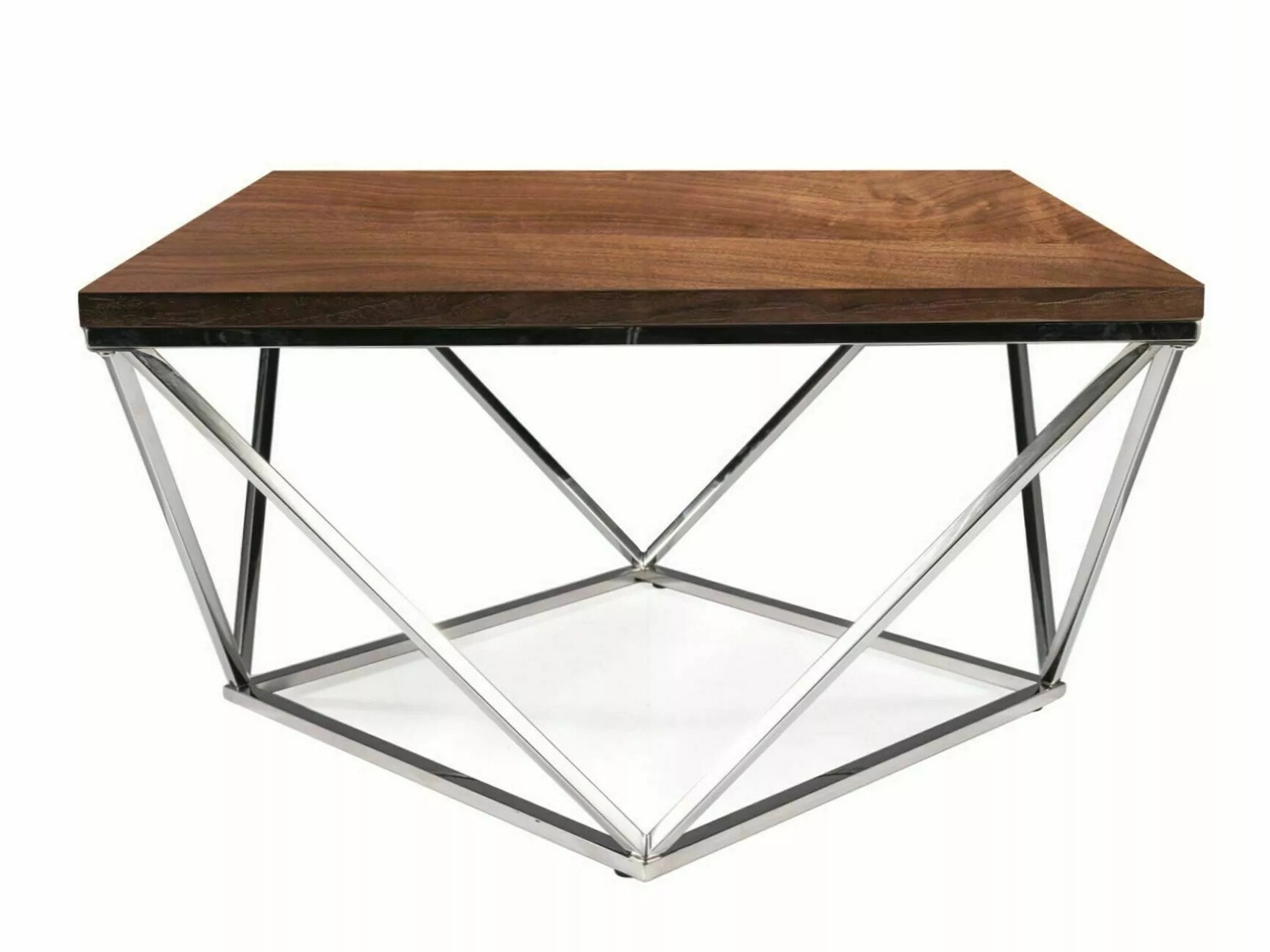 Stolić za kavu Detroit 310 (Orah + Srebrna)