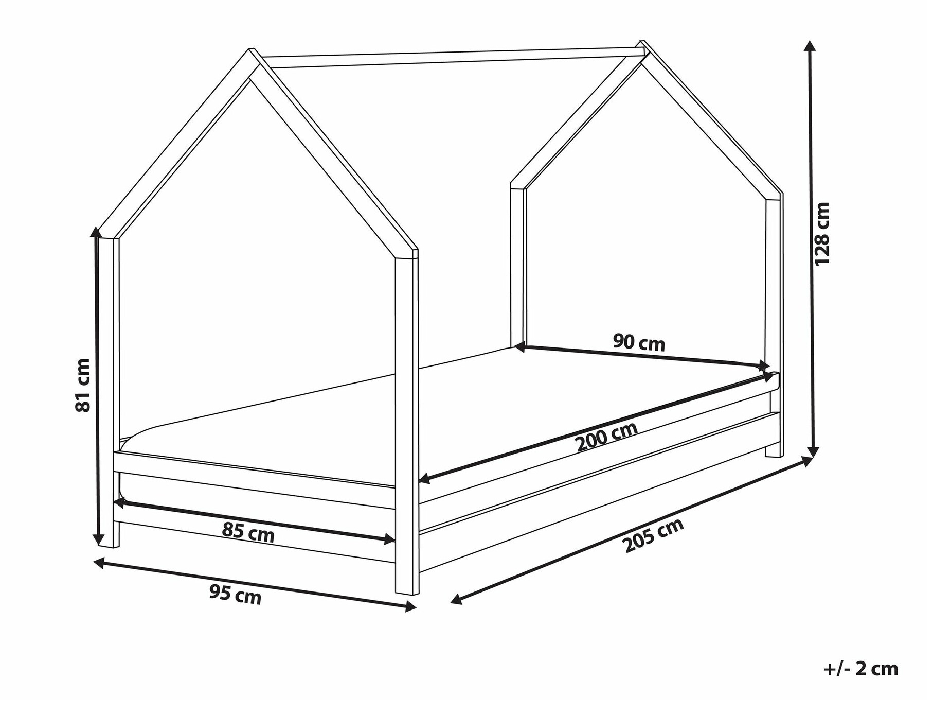 Krevet Berwyn 1997 (Bijela)