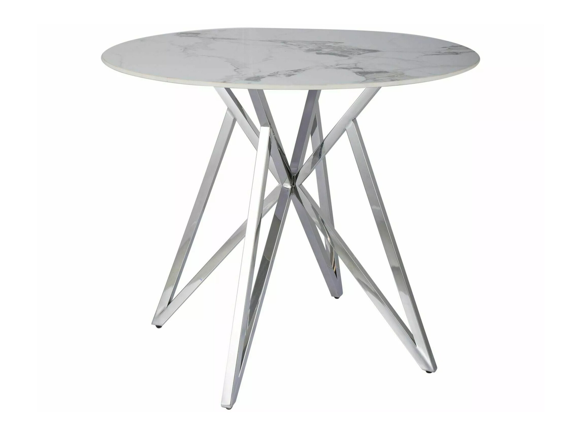 Stol Detroit 339 (Bijeli mramor + Srebrna)