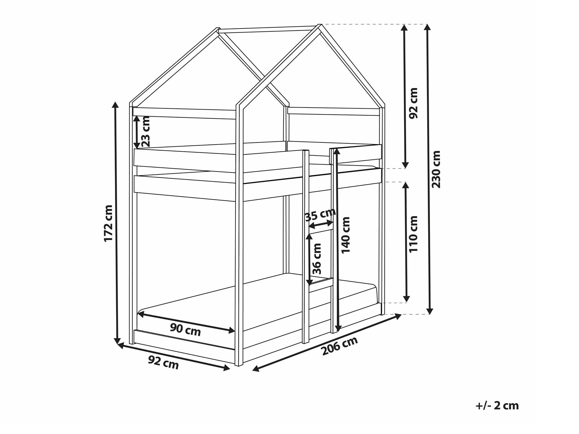 Krevet Berwyn 1999 (Svijetlo drvo)