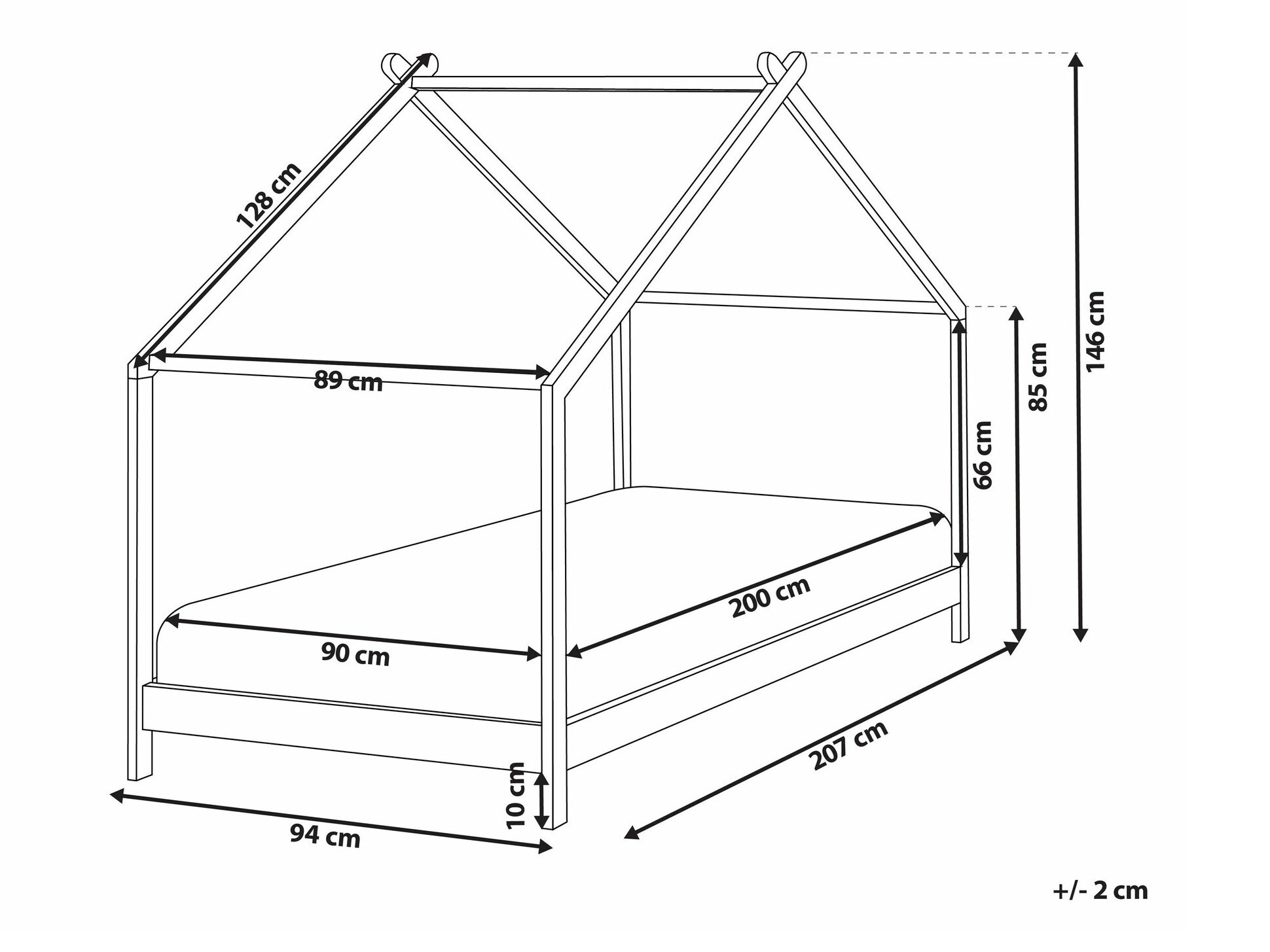 Krevet Berwyn 2000 (Bijela)