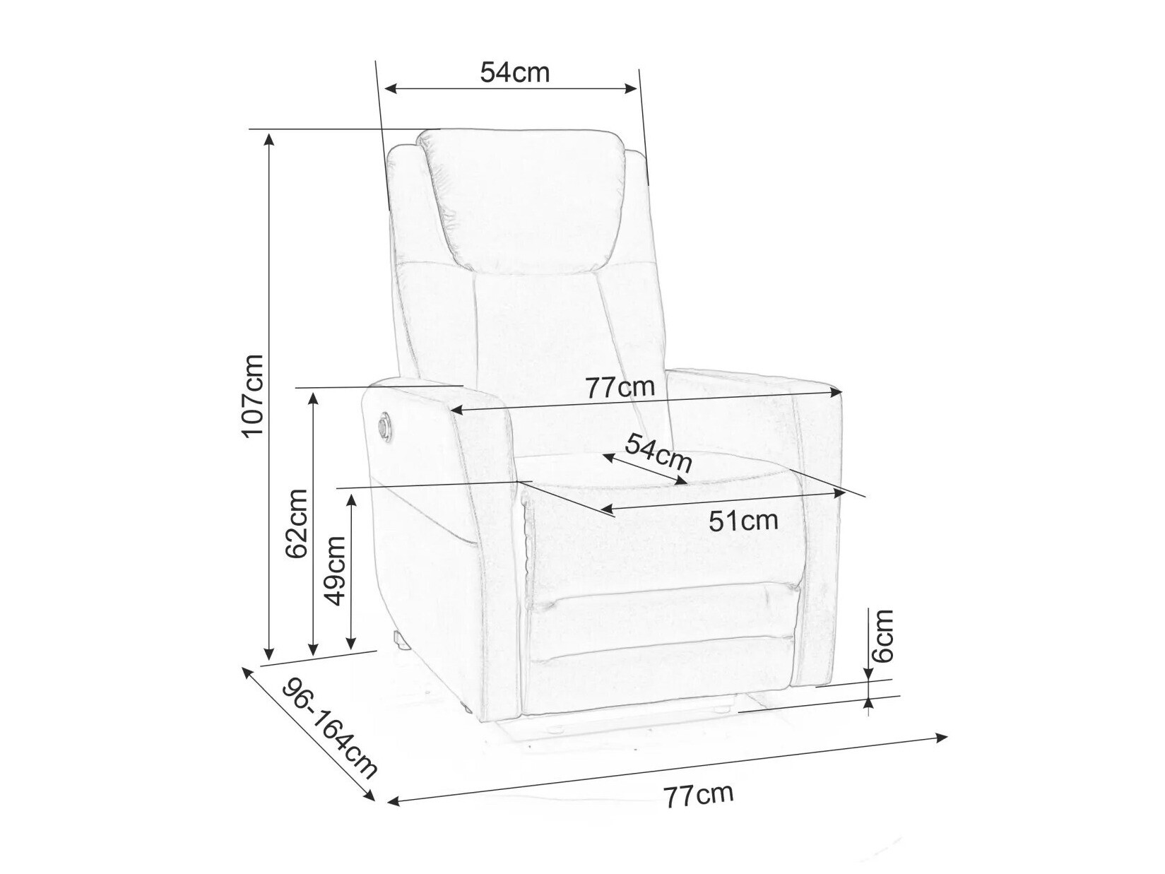 Podesiva fotelja Detroit 384 (Bež)