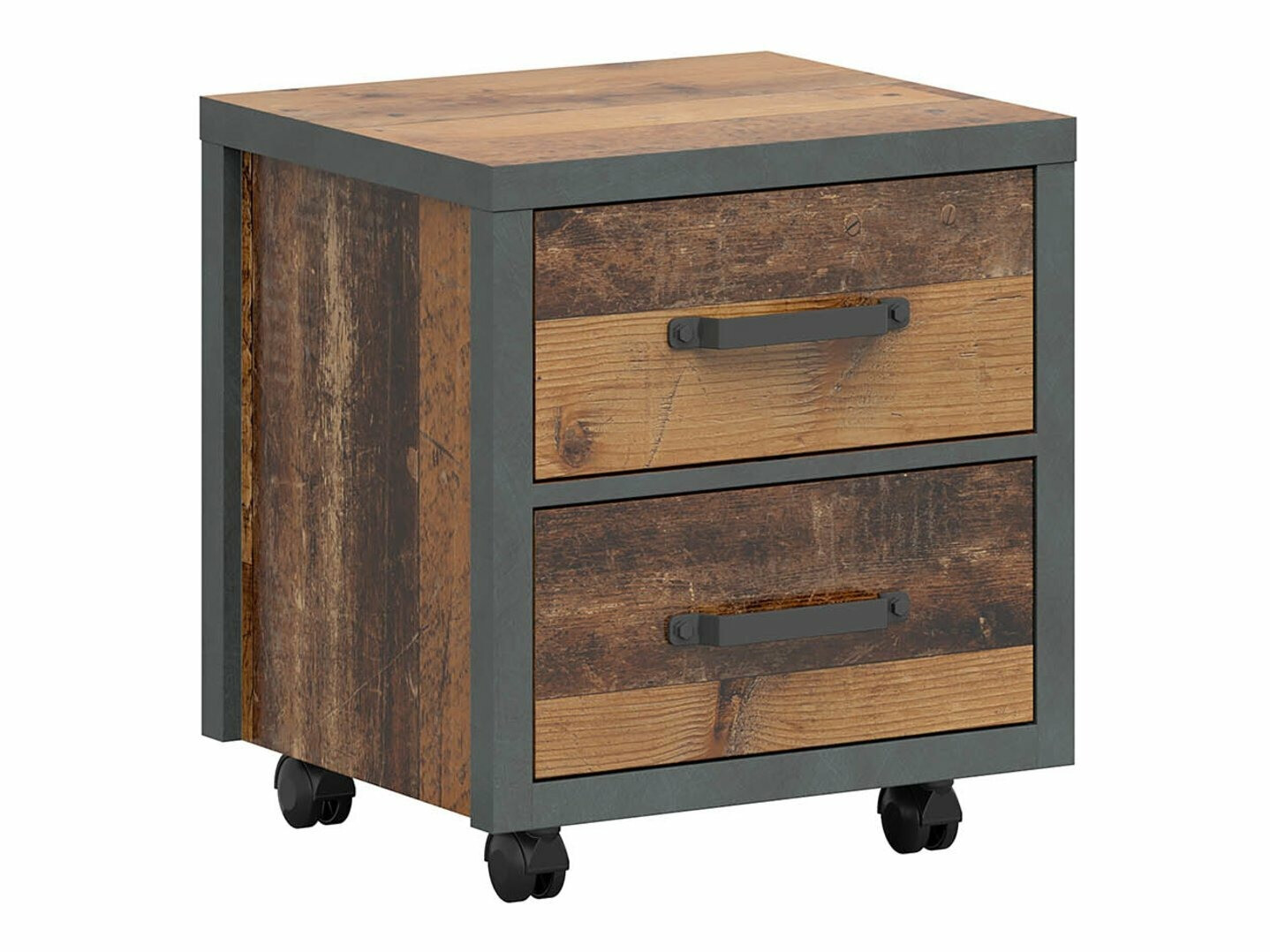 Noćni ormarić Belsera 103 (Smeđa + Siva Matera)