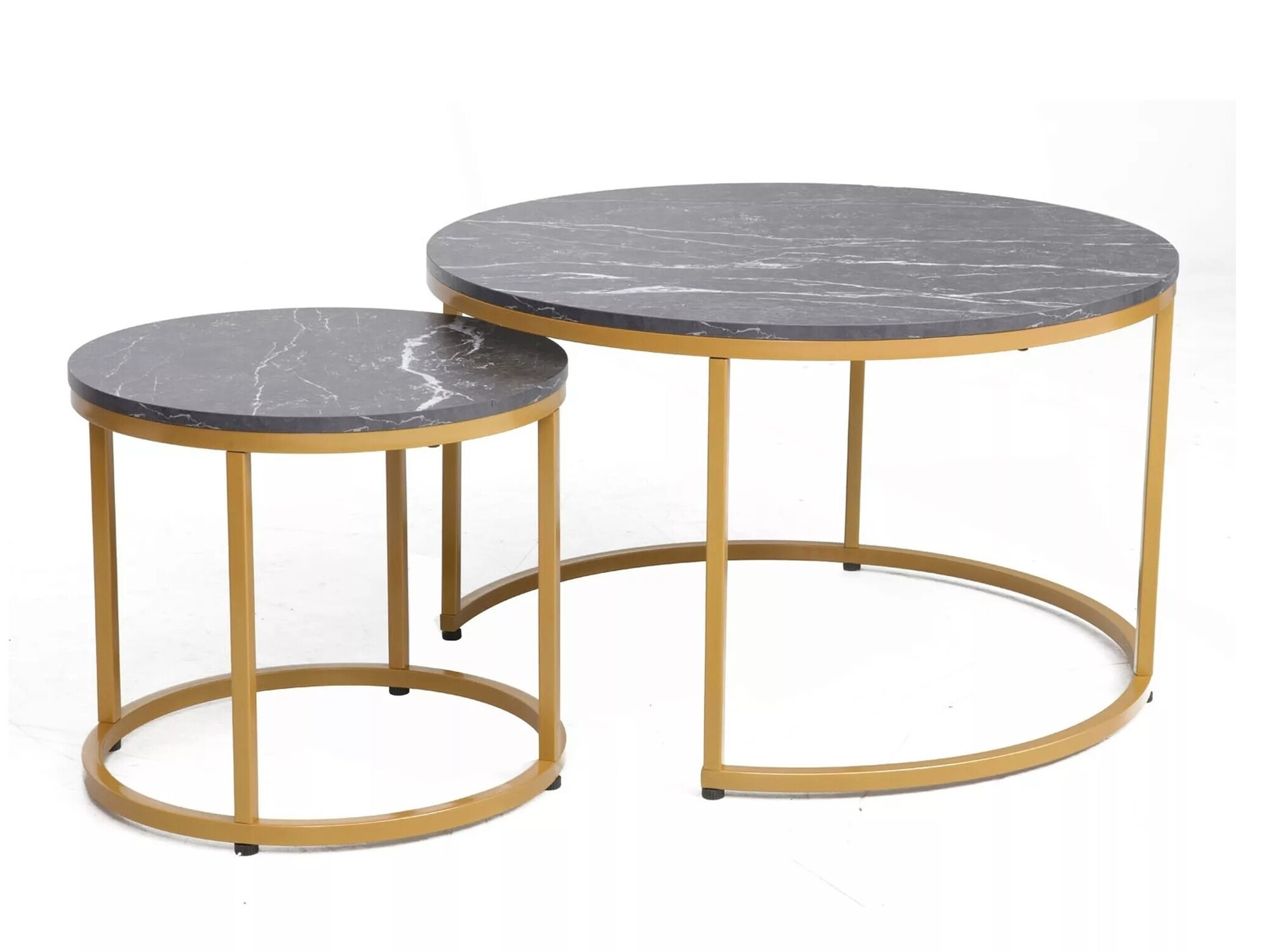 Set stolića za kavu Detroit 397 (Crni mramor)