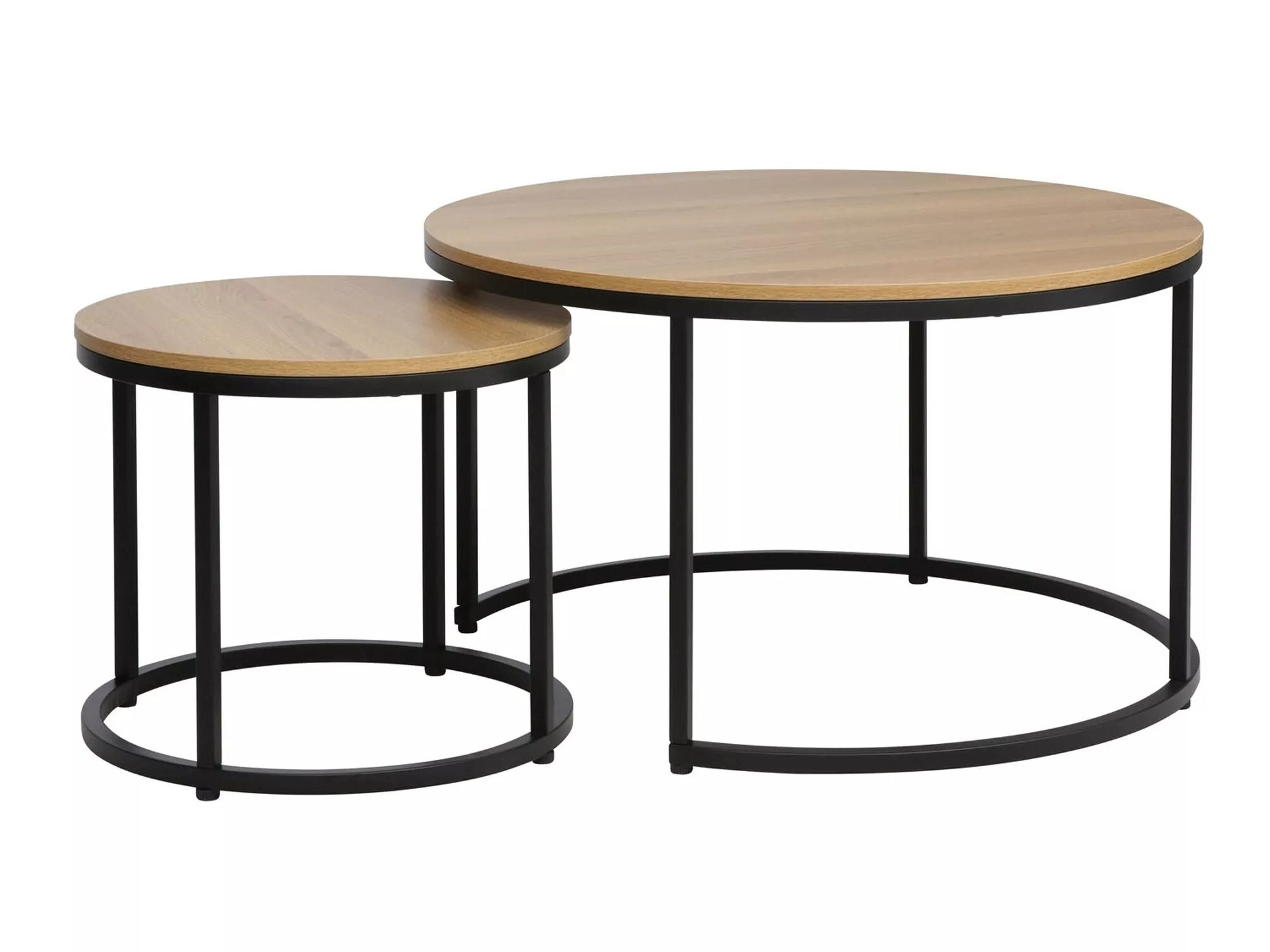 Set stolića za kavu Detroit 397 (Hrast)