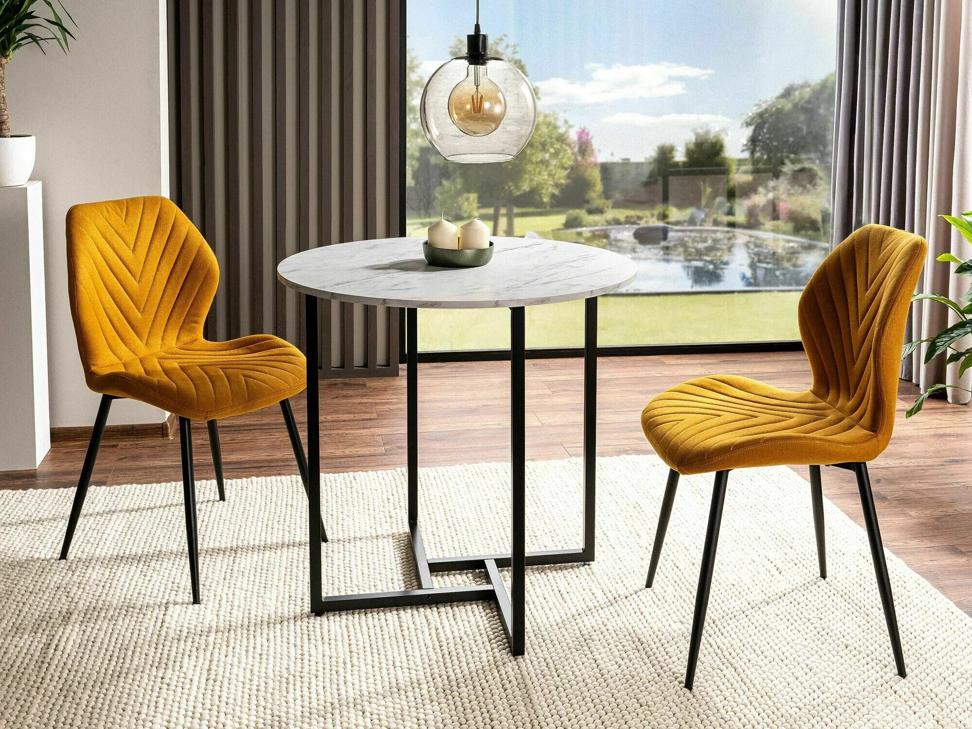 Stol Detroit 386 (Bijeli mramor)