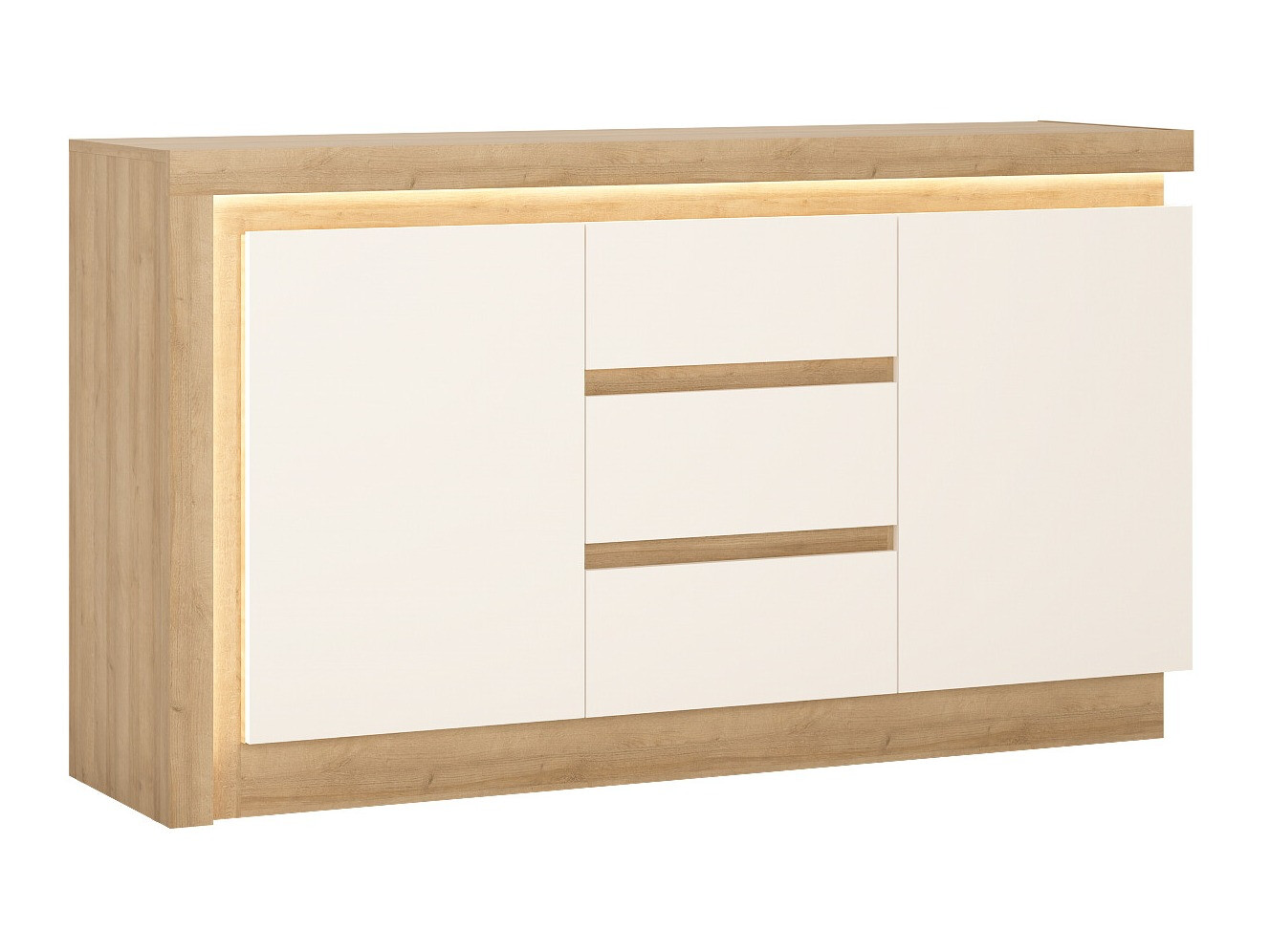 Komoda Feldeli 103 (Bijela + Hrast)