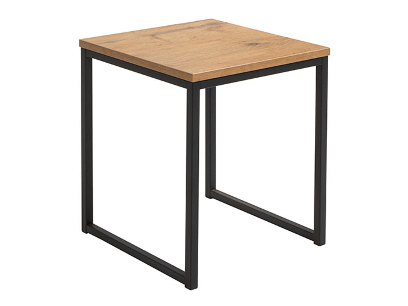 Set stolića za kavu Boston 256 (Hrast Lancelot + Crna)