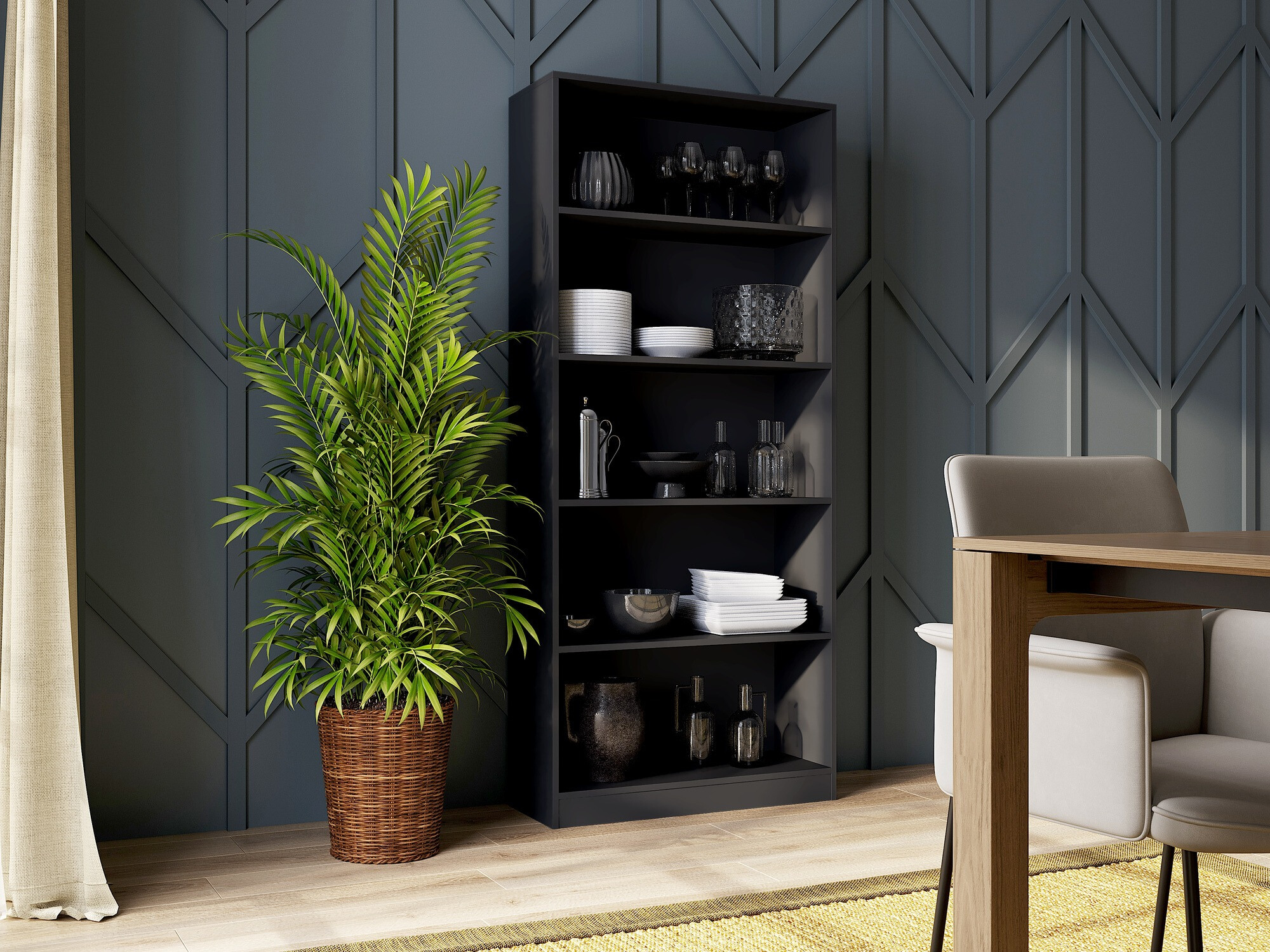 Polica Mandeville 253 (Crna)