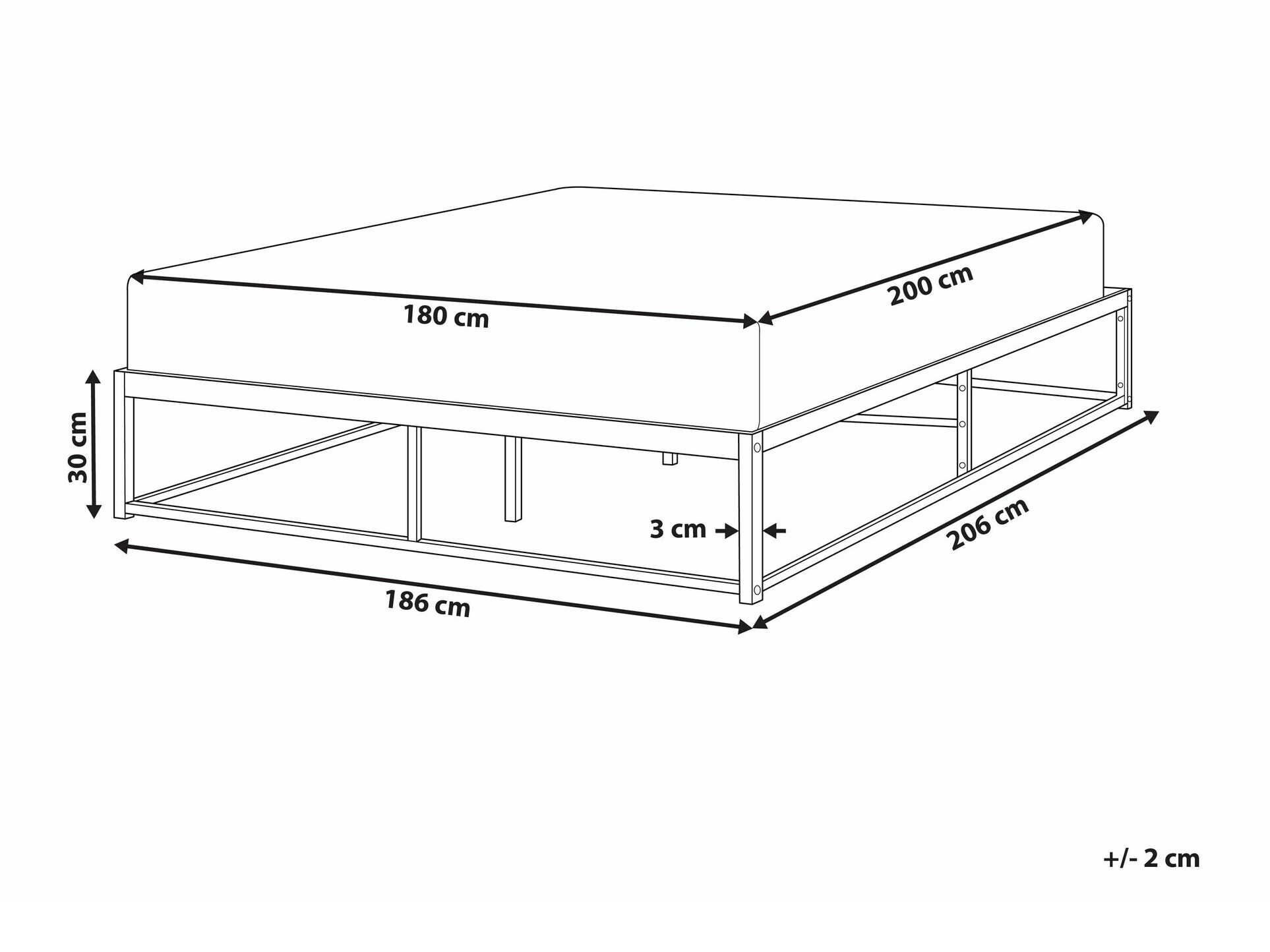 Krevet Berwyn 1625 (Bijela)