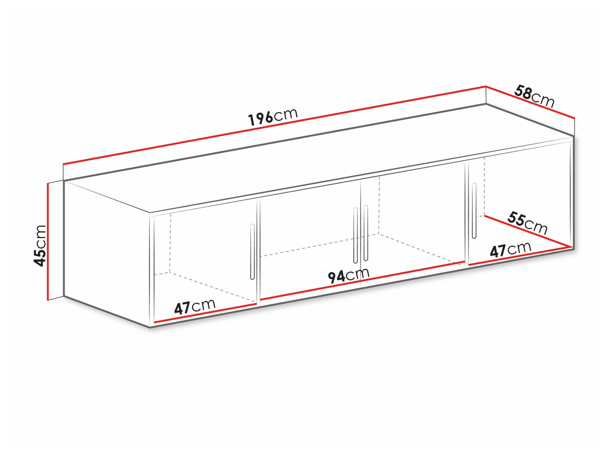 Ormarić Dortivu (Hrast Wellington)