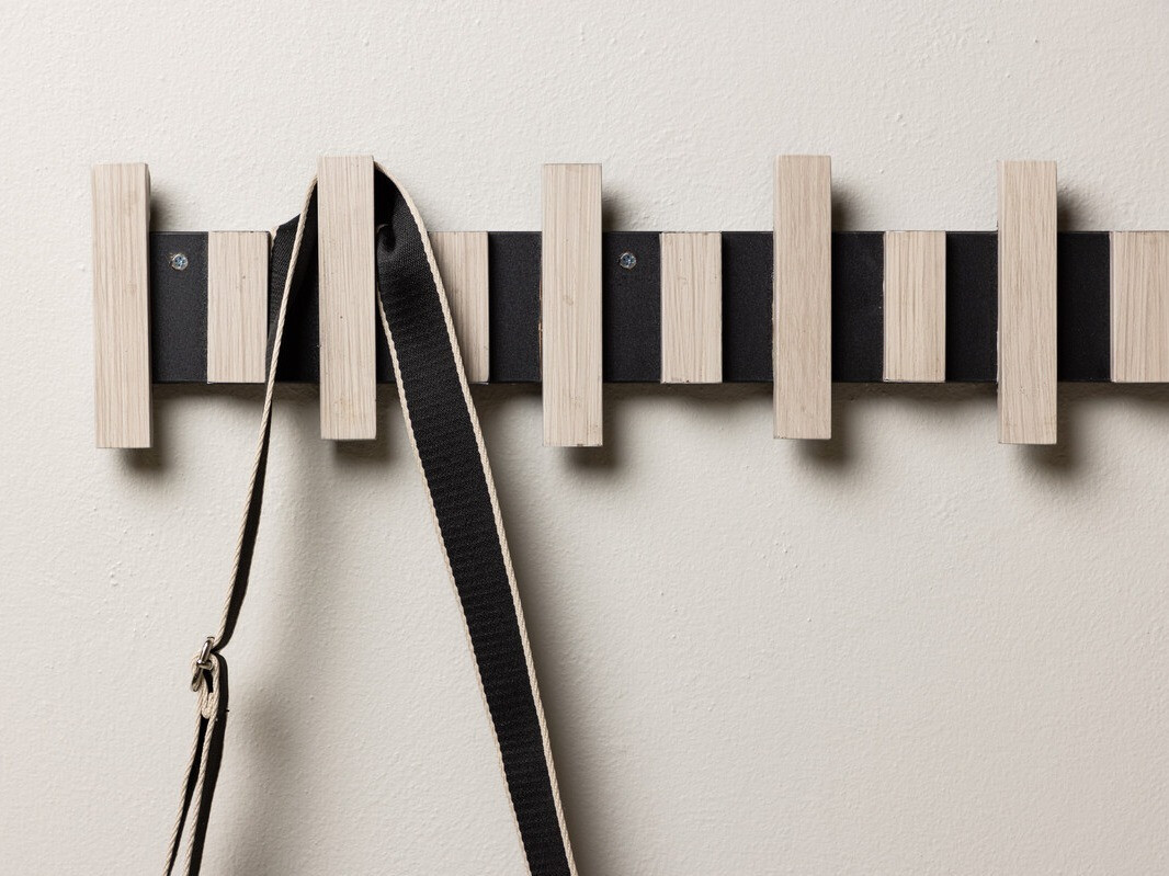 Vješalica Dallas 4429 (Crna + Svijetlo smeđa)