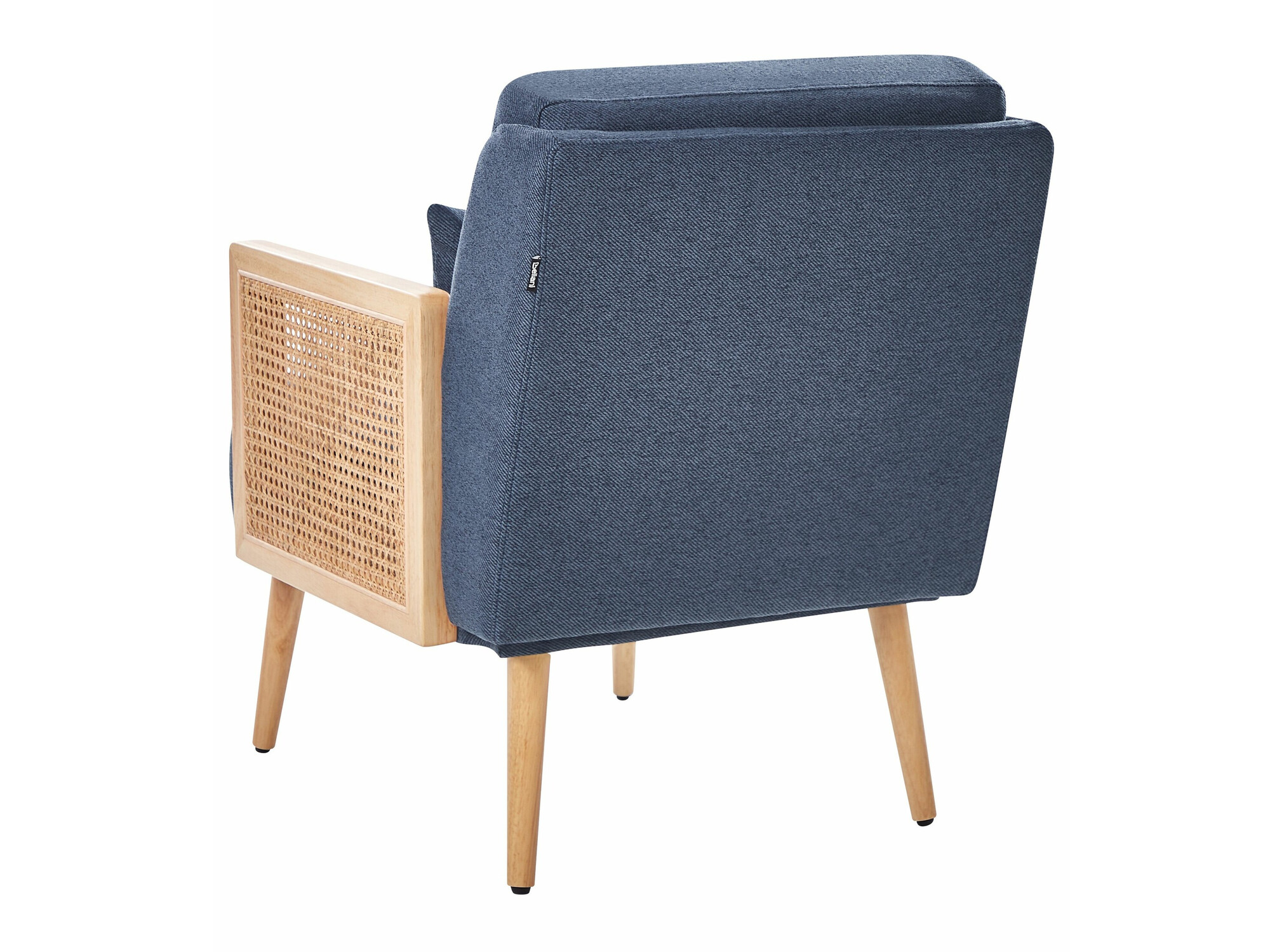 Fotelja Berwyn 2026 (Plava + Svijetlo drvo)