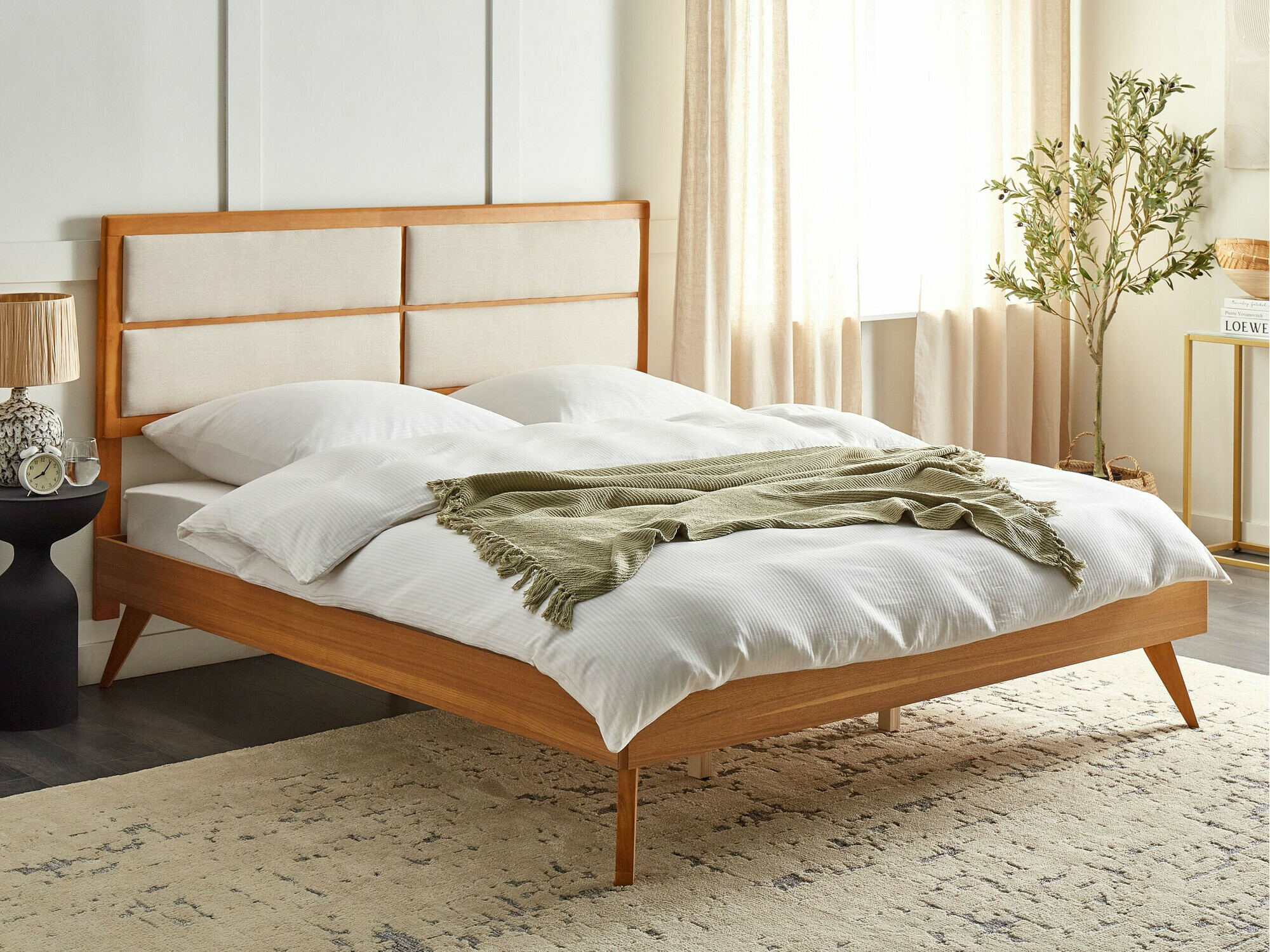 Krevet Berwyn 772 (Bež + Svijetlo drvo)