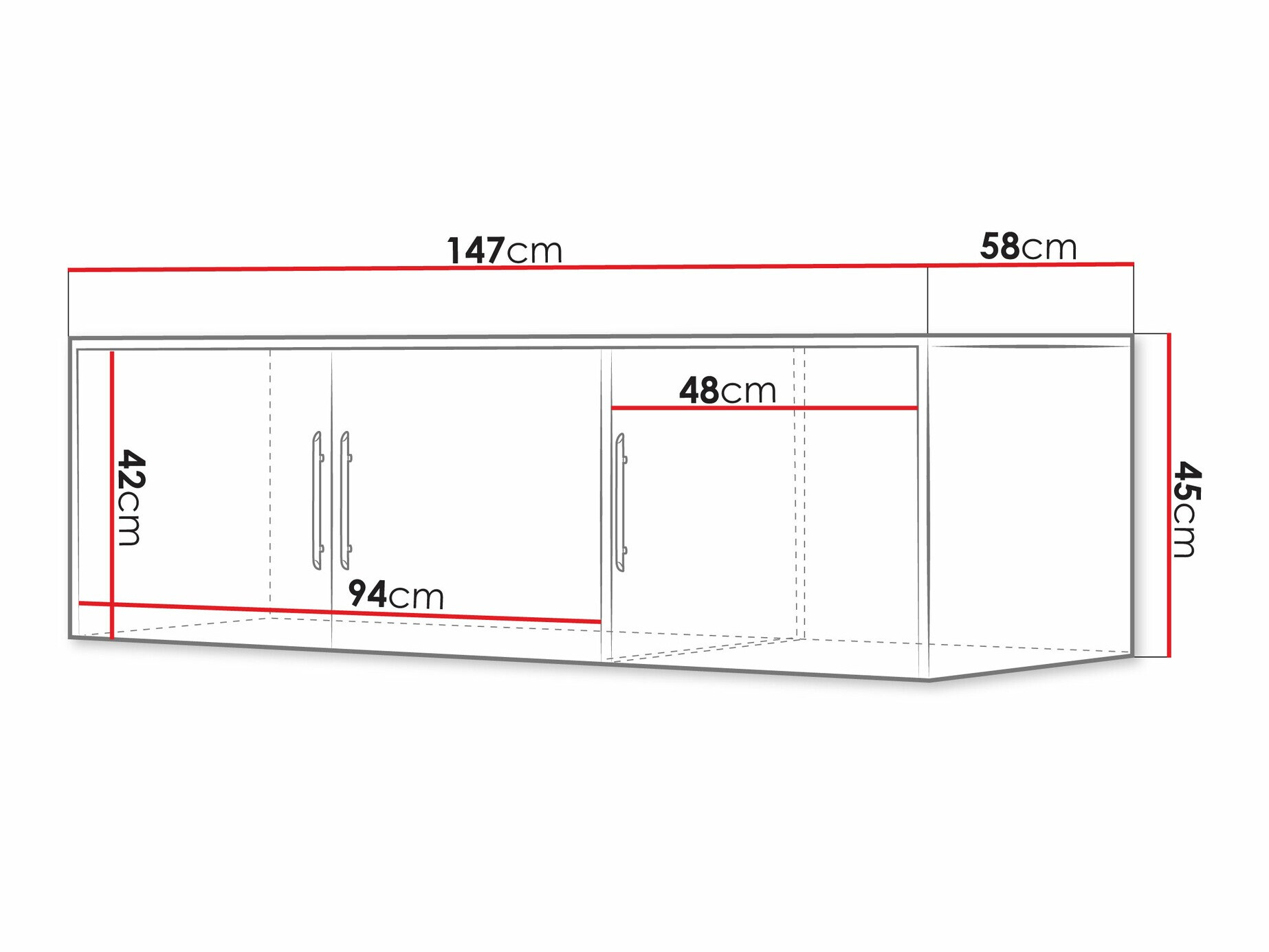 Ormar Dortivu 153 (Hrast Wellington)