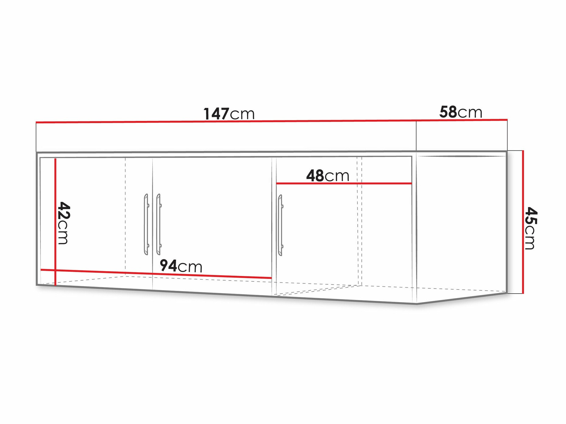 Ormar Dortivu IV (Bijela)