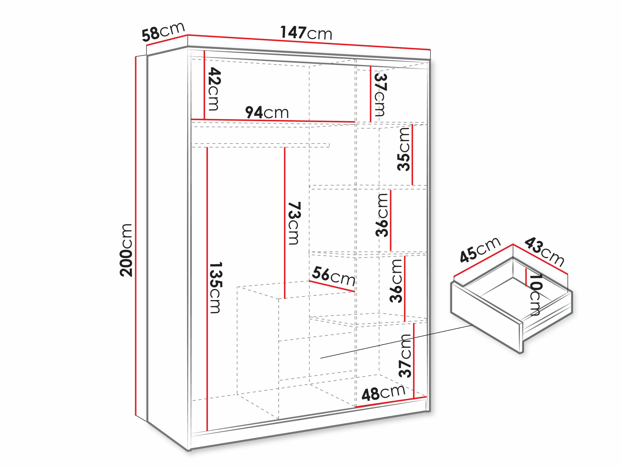 Ormar Dortivu IV (Bijela)