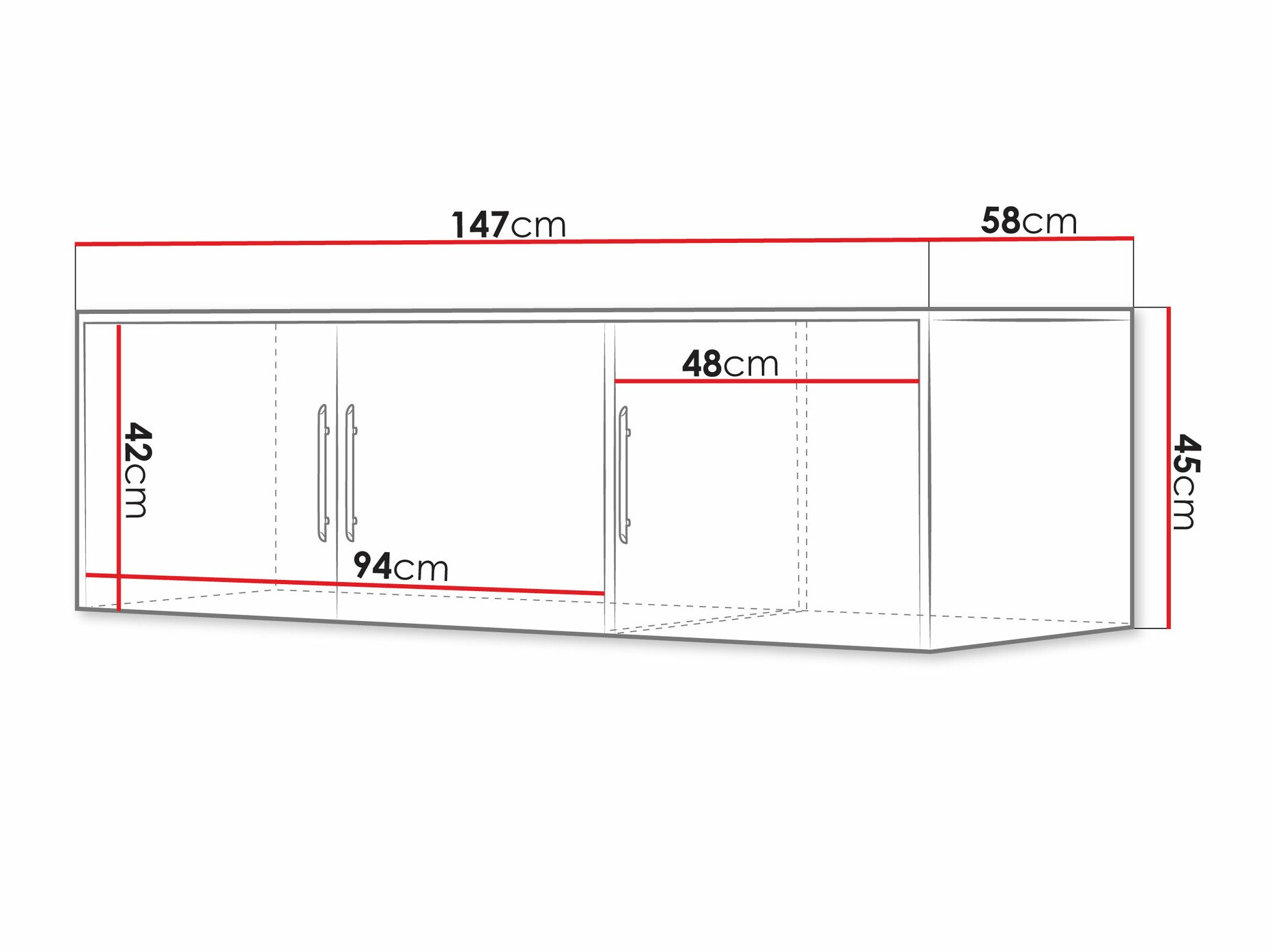 Ormarić Dortivu 152 (Sonoma hrast)