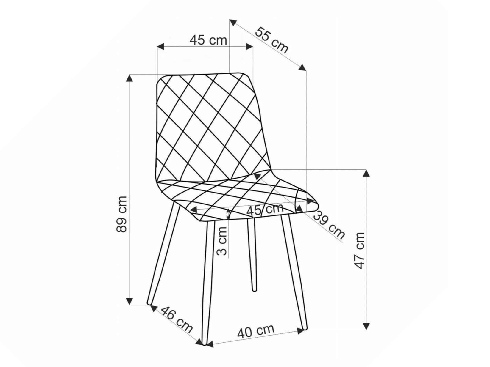 Stolica Houston 1731 (Zelena + Crna)