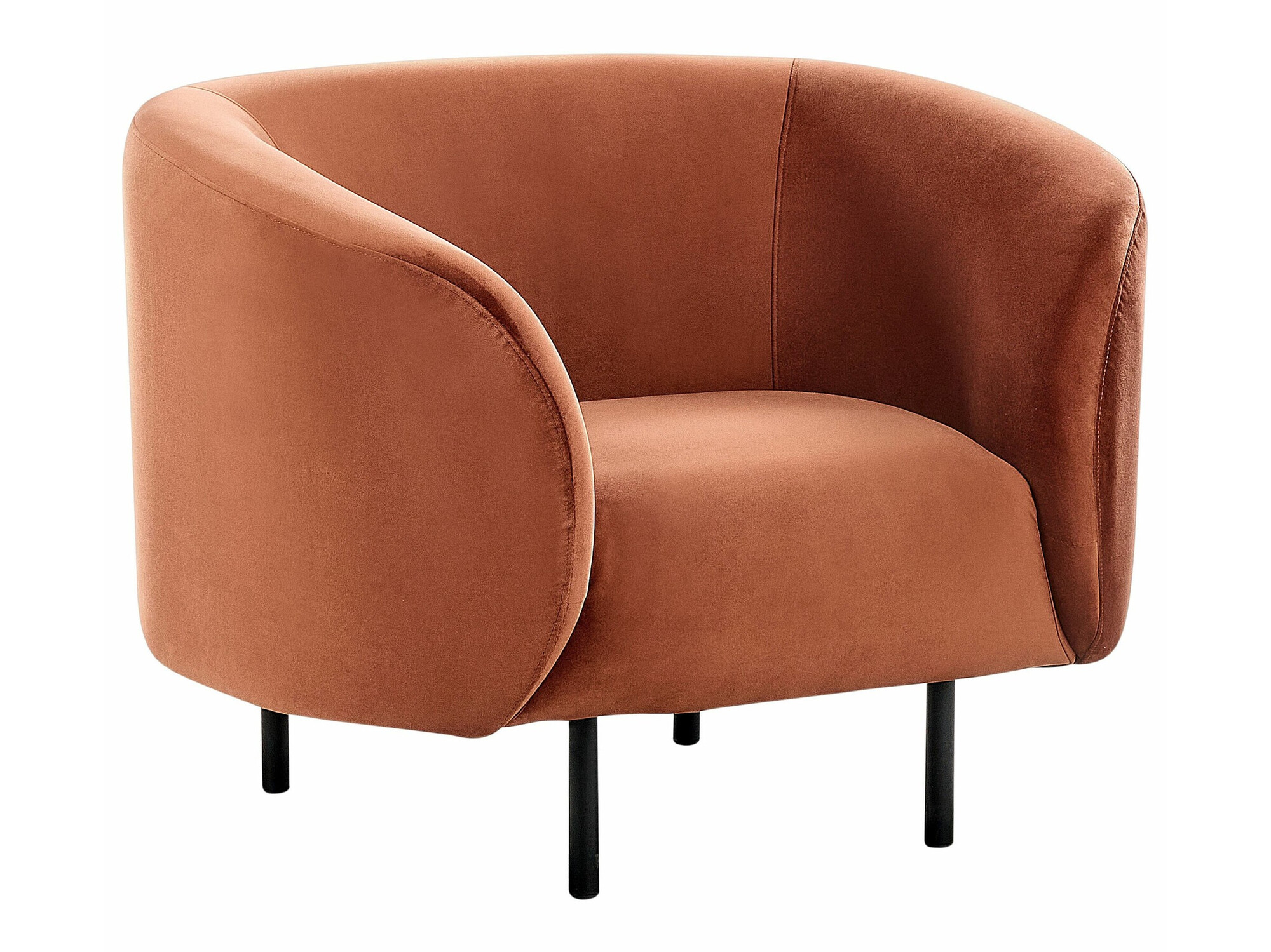 Fotelja Berwyn 2033 (Crna + Narančasta)