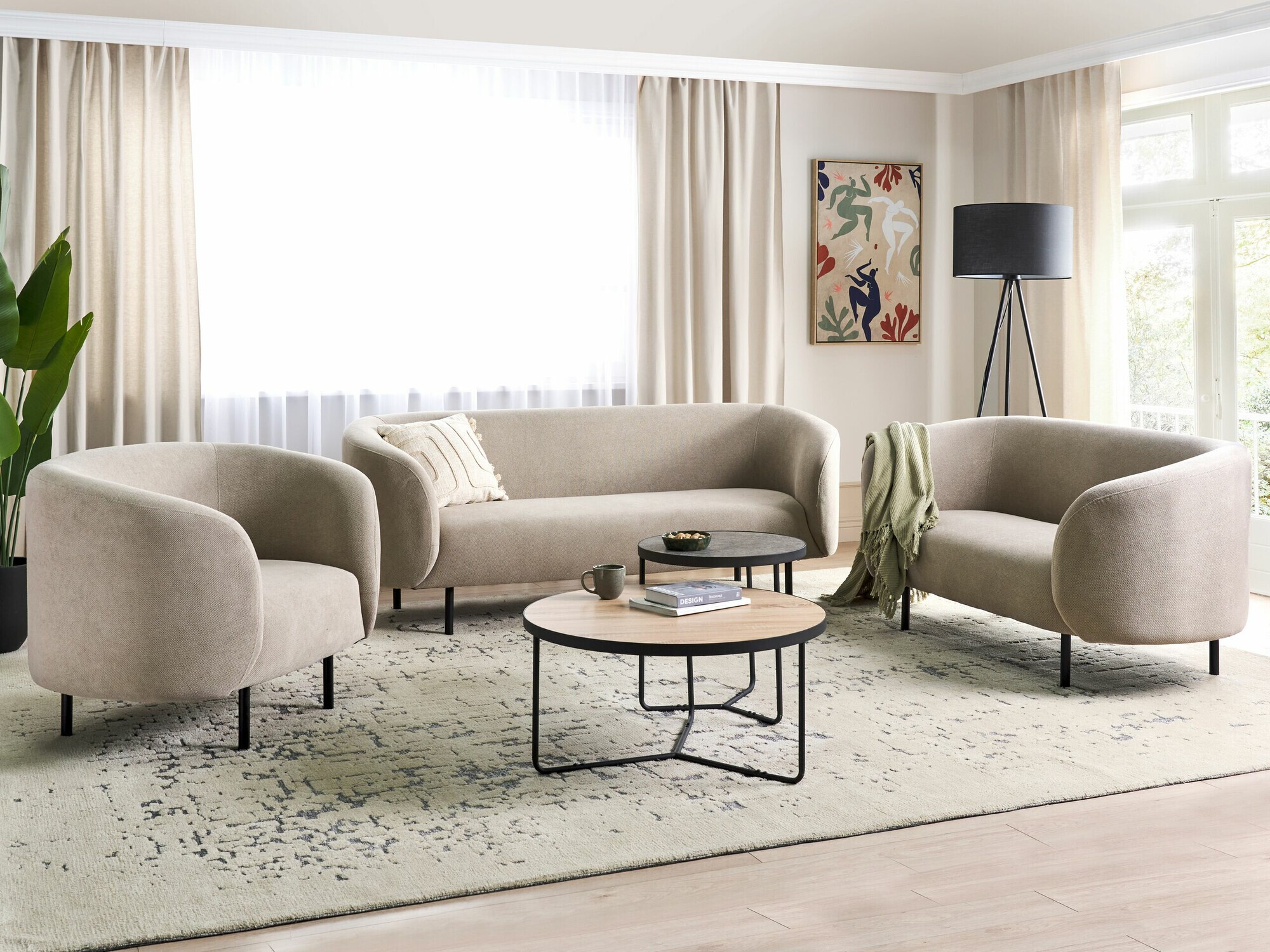 Kauč Berwyn 2042 (Taupe + Crna)