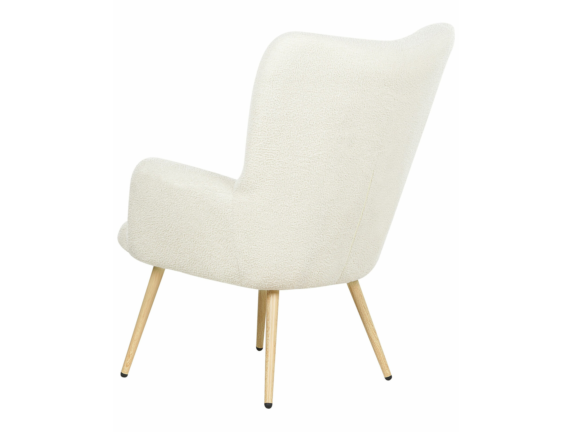 Fotelja Berwyn 450 (Bijela + Svijetlo drvo)