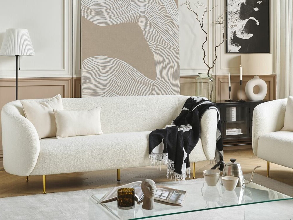 Kauč Berwyn 2047 (Bijela + Zlatna)