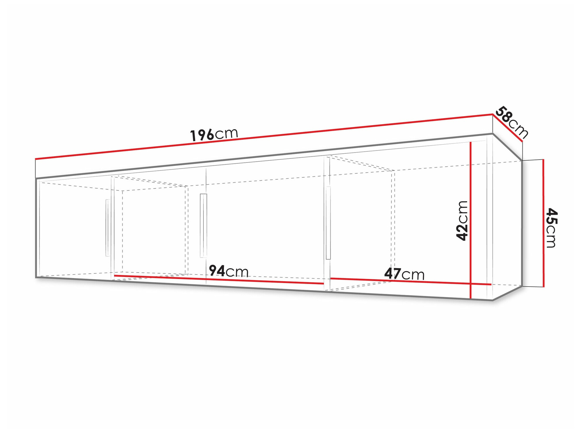 Ormarić Collis II (Bijela + Hrast Wotan)