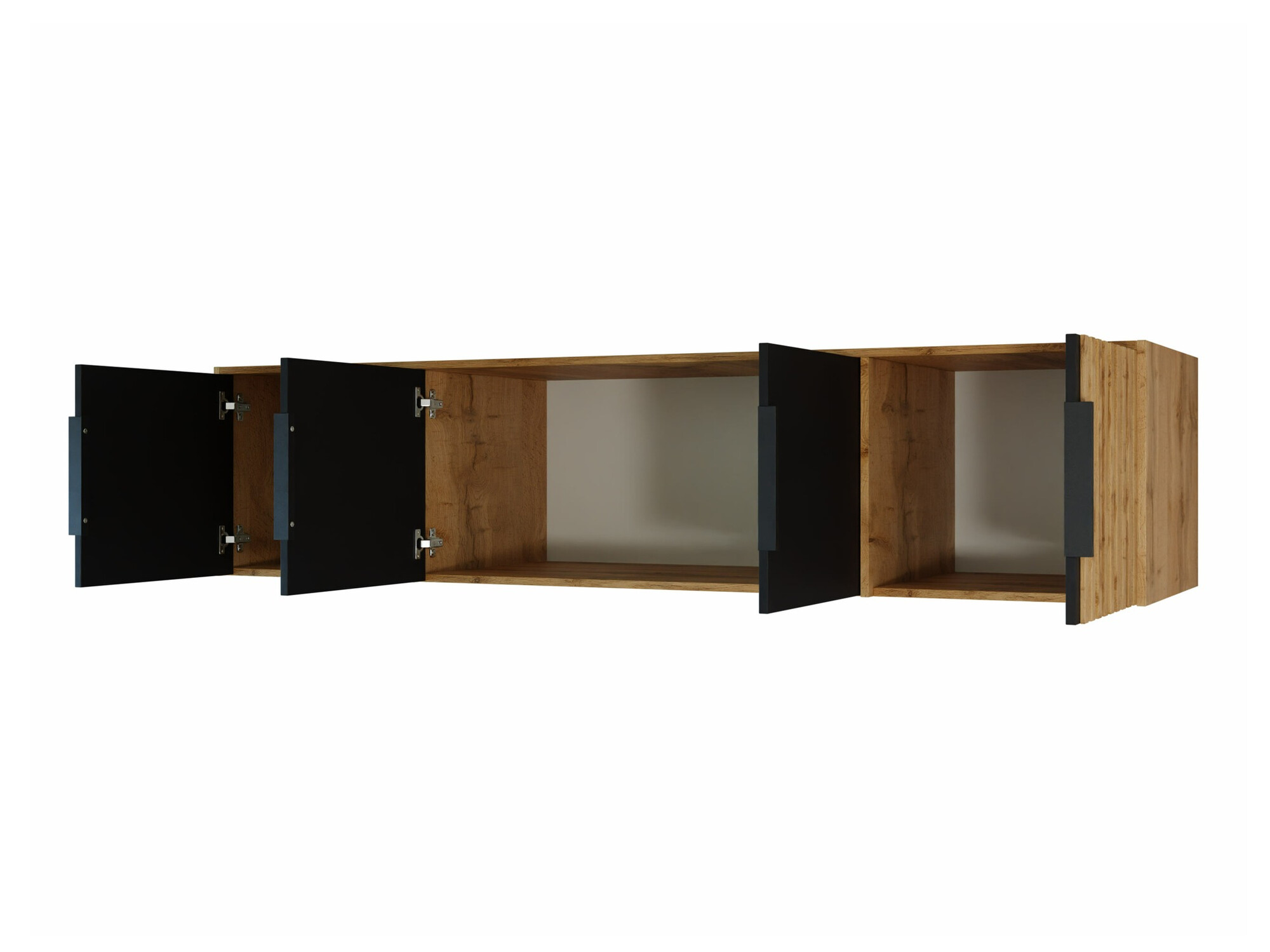 Ormarić Enolevo 107 (Hrast Wotan + Crna)