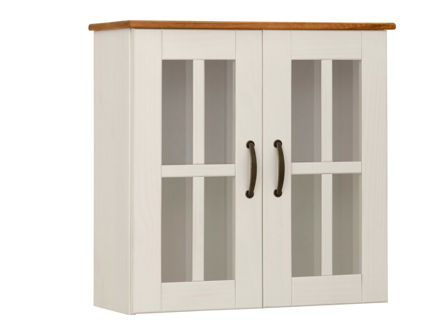 Zidni ormarić Ophlevu 104 (Bijela + Hrast u boji meda)