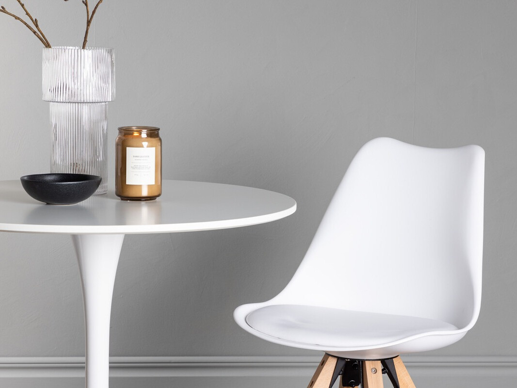 Blagovaonski set Dallas 4467 (Bijela + Svijetlo drvo)