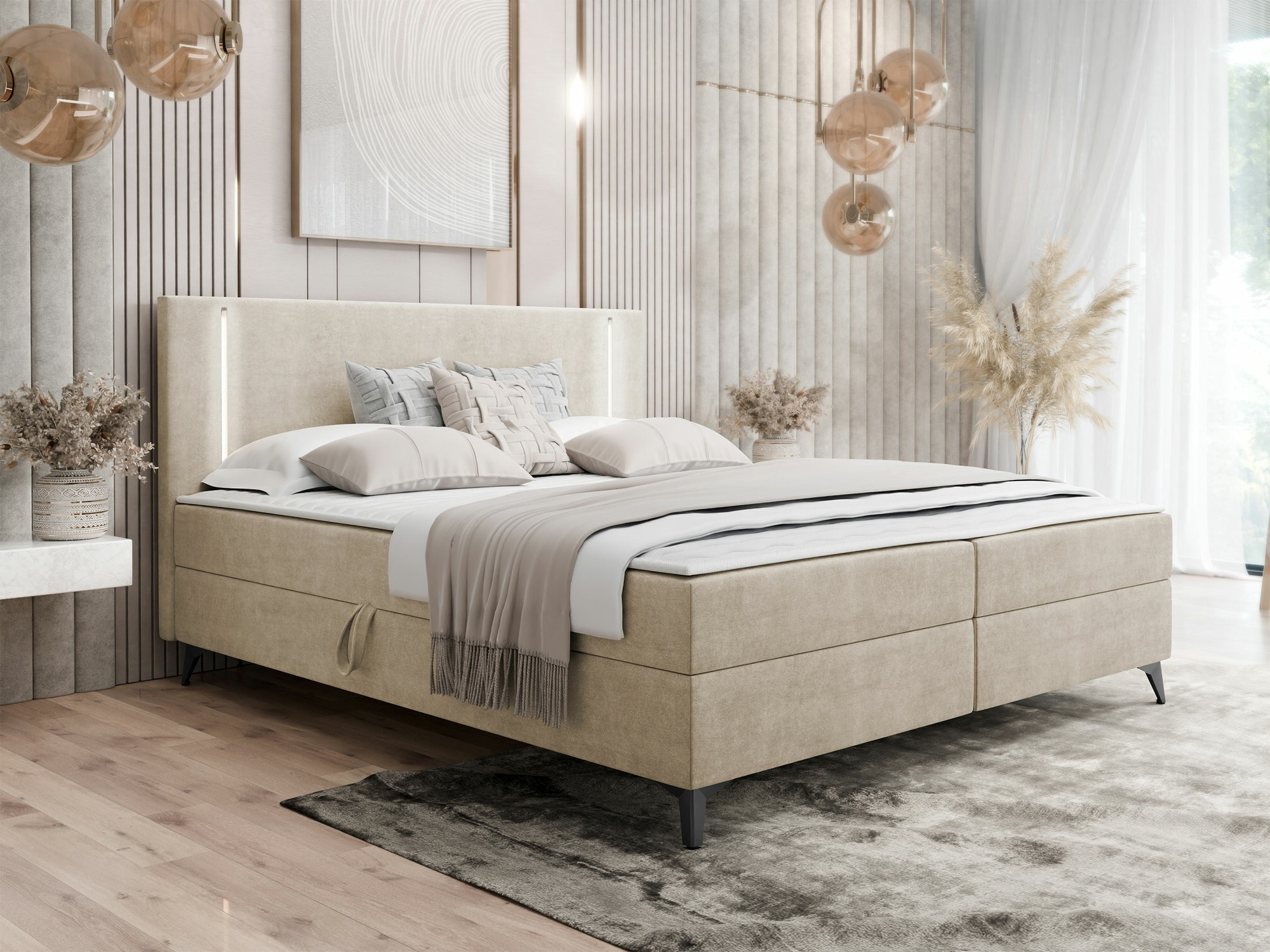 Boxspring krevet Memphis 147 (Manila 02)
