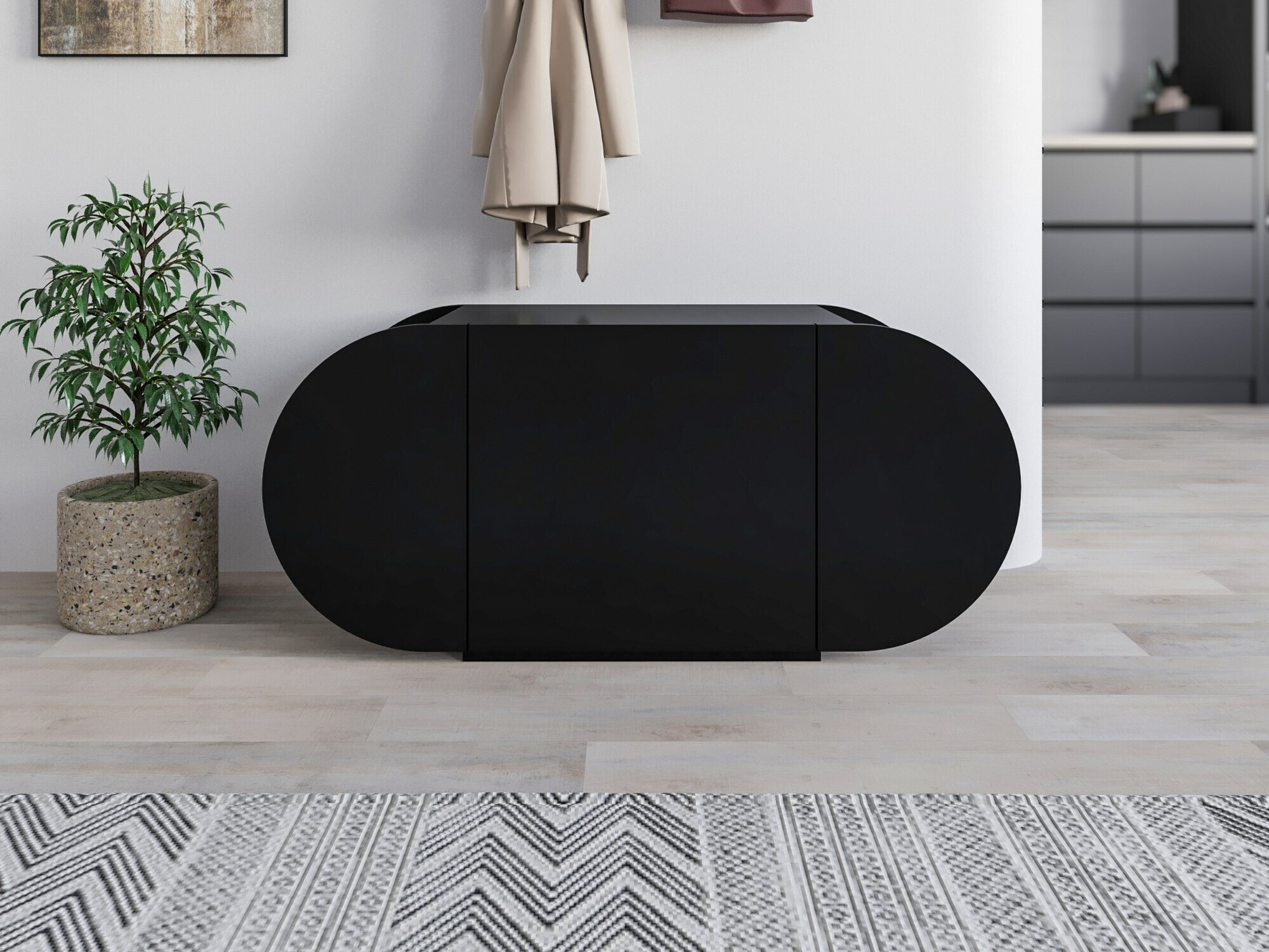 Ormarić za cipele Kailua 2145 (Crna)