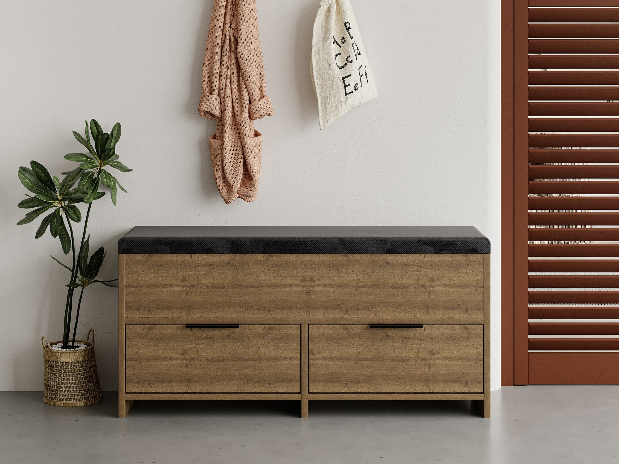 Ormarić za cipele Kailua 2149 (Tamno drvo)