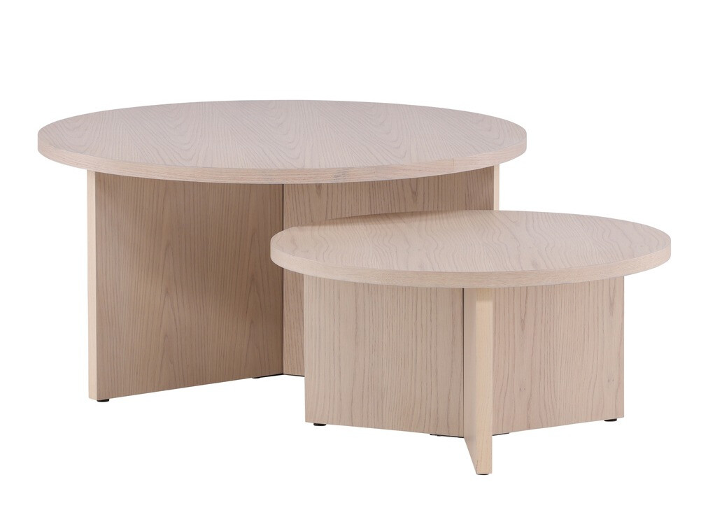 Set stolića za kavu Dallas 4475 (Svijetlo drvo)