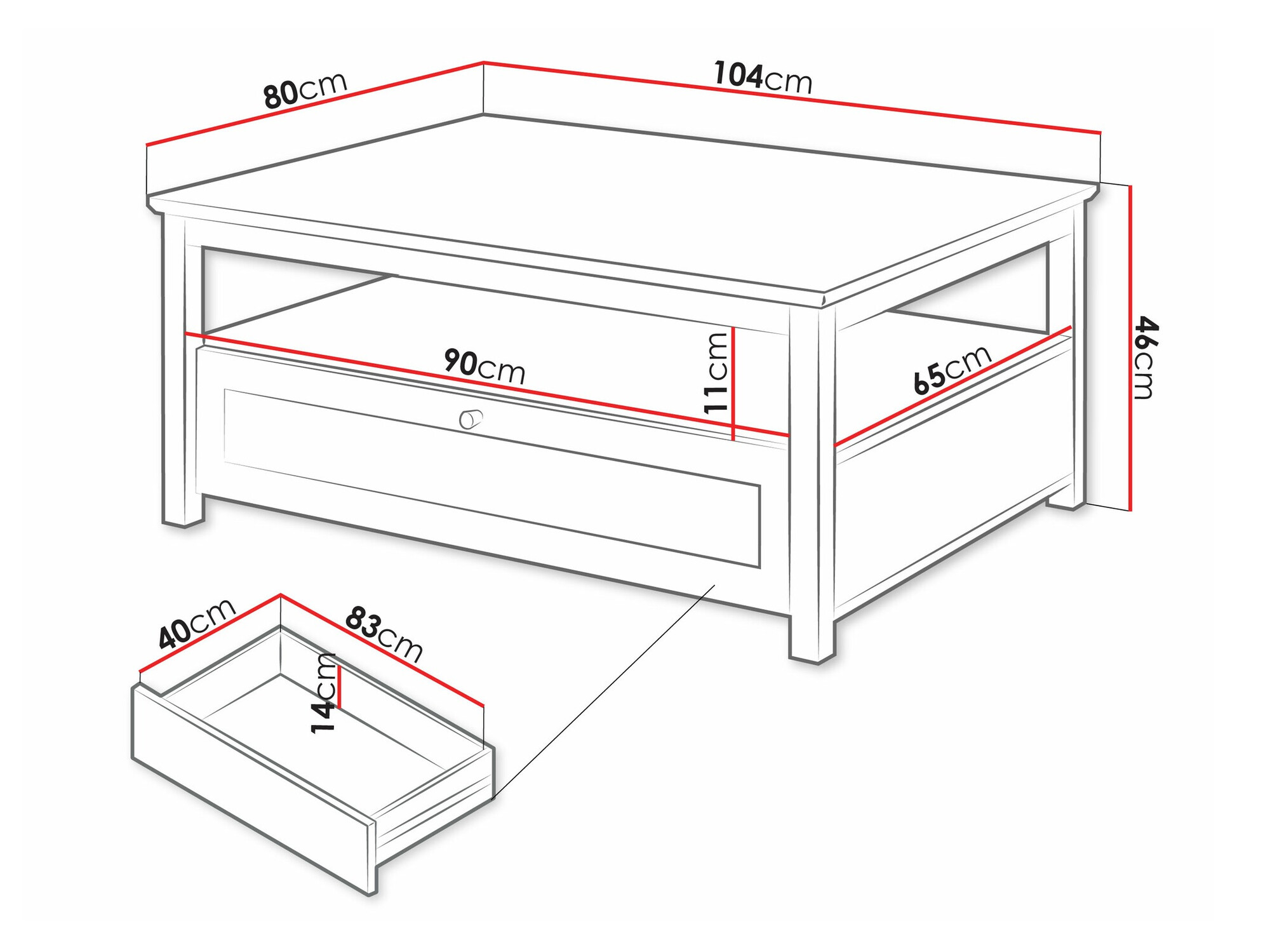 Stolić za kavu Comfivo Custos