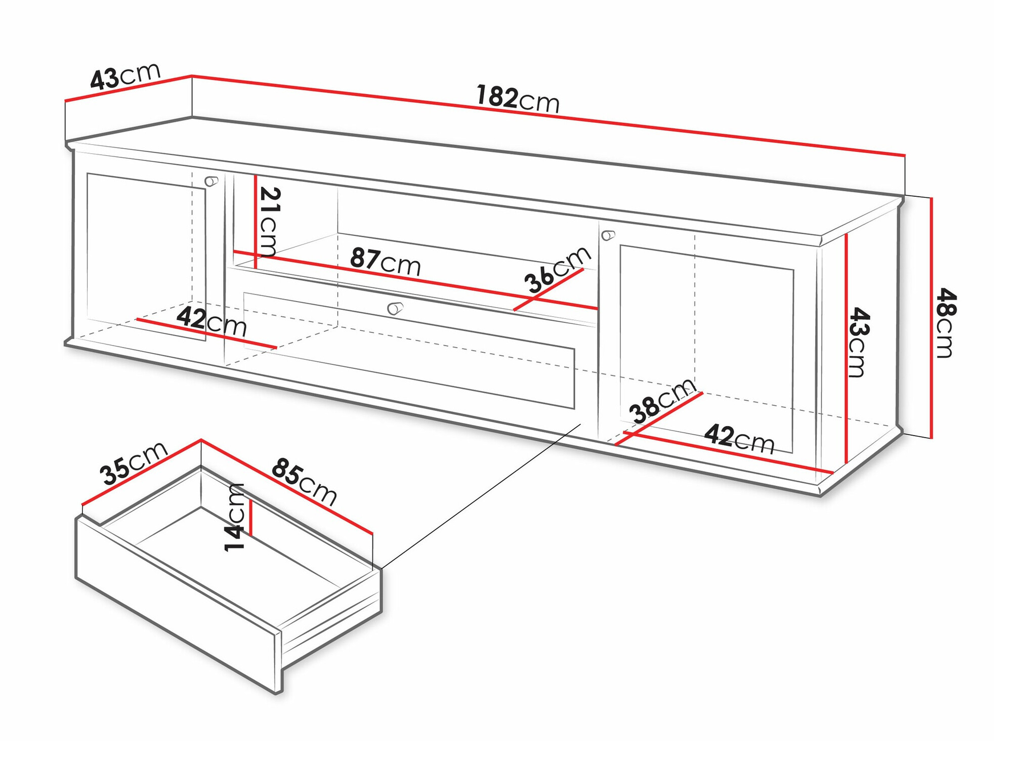 TV stol Comfivo Custos
