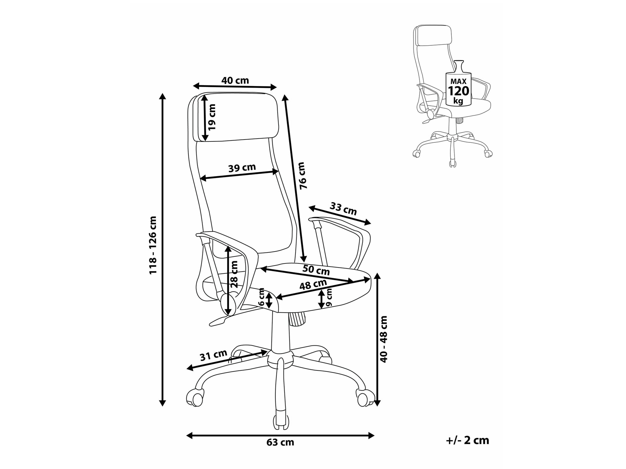 Uredska stolica Berwyn 2072