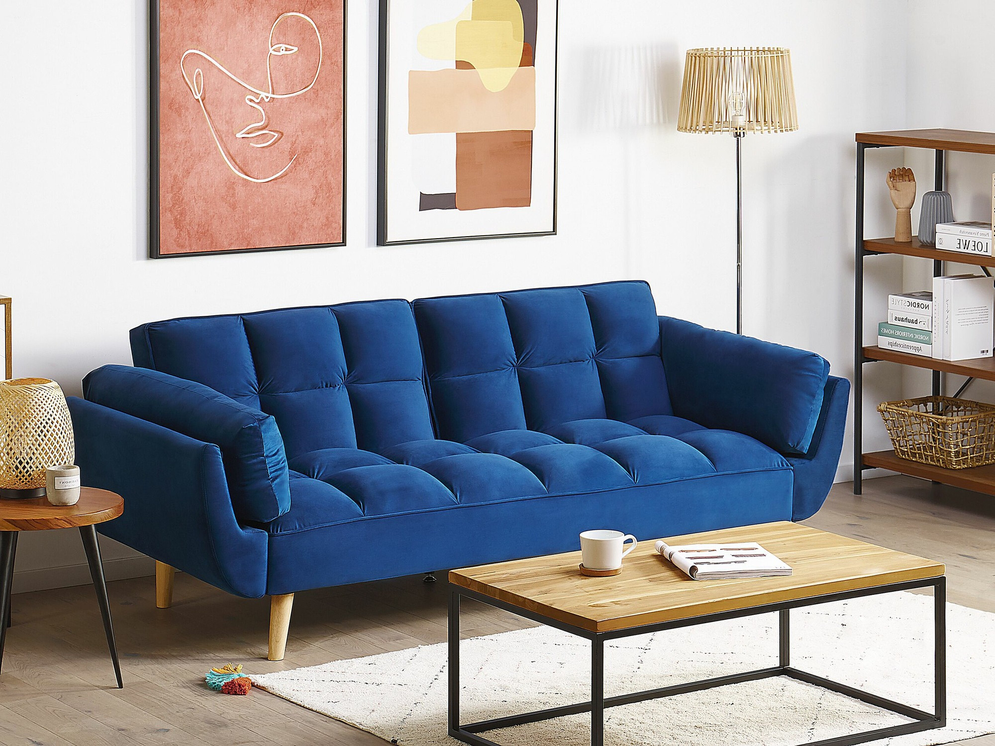 Kauč na razvlačenje Berwyn 2077 (Plava)