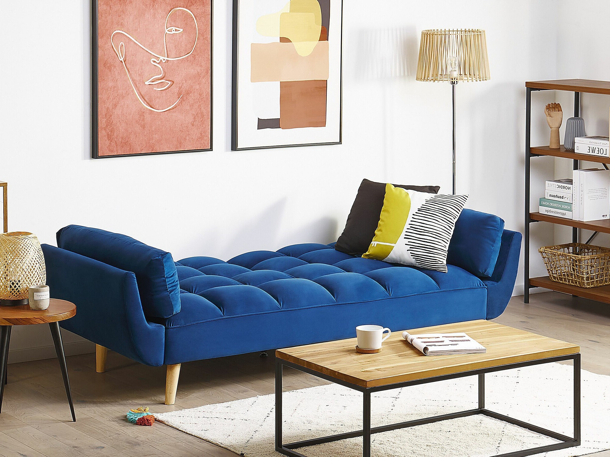 Kauč na razvlačenje Berwyn 2077 (Plava)