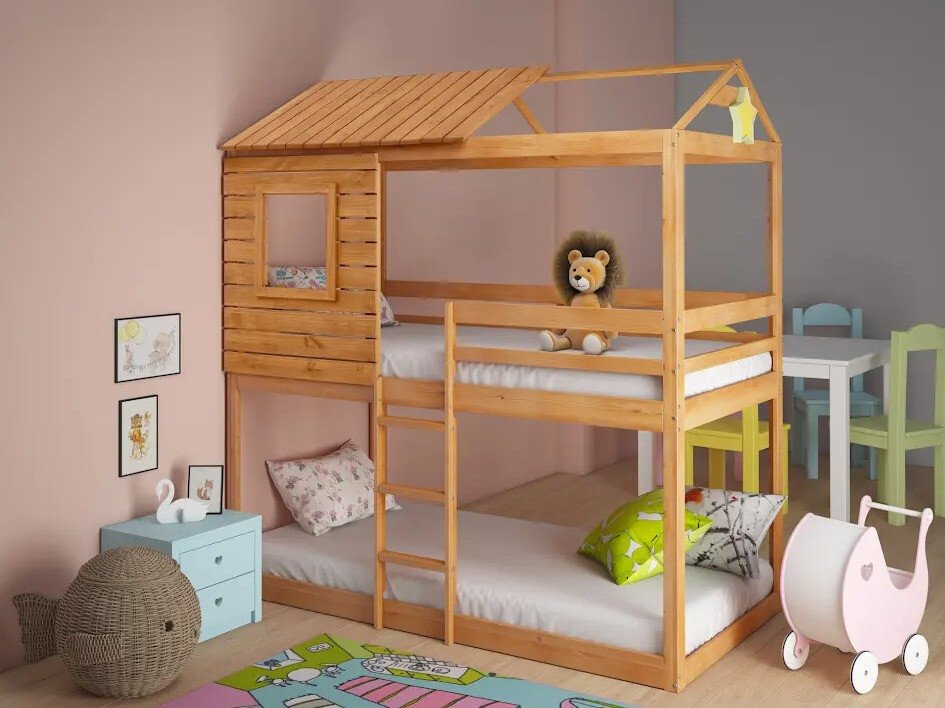 Krevet na kat Denton 579 (Smeđa)