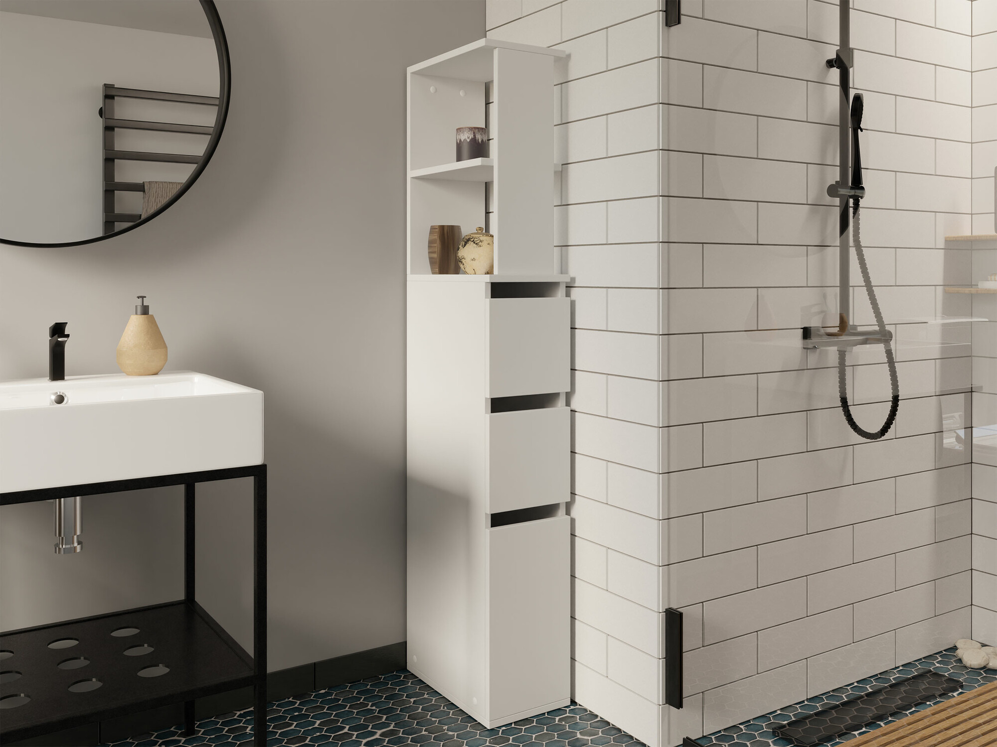 Samostojeći kupaonski ormarić Comfivo Ova