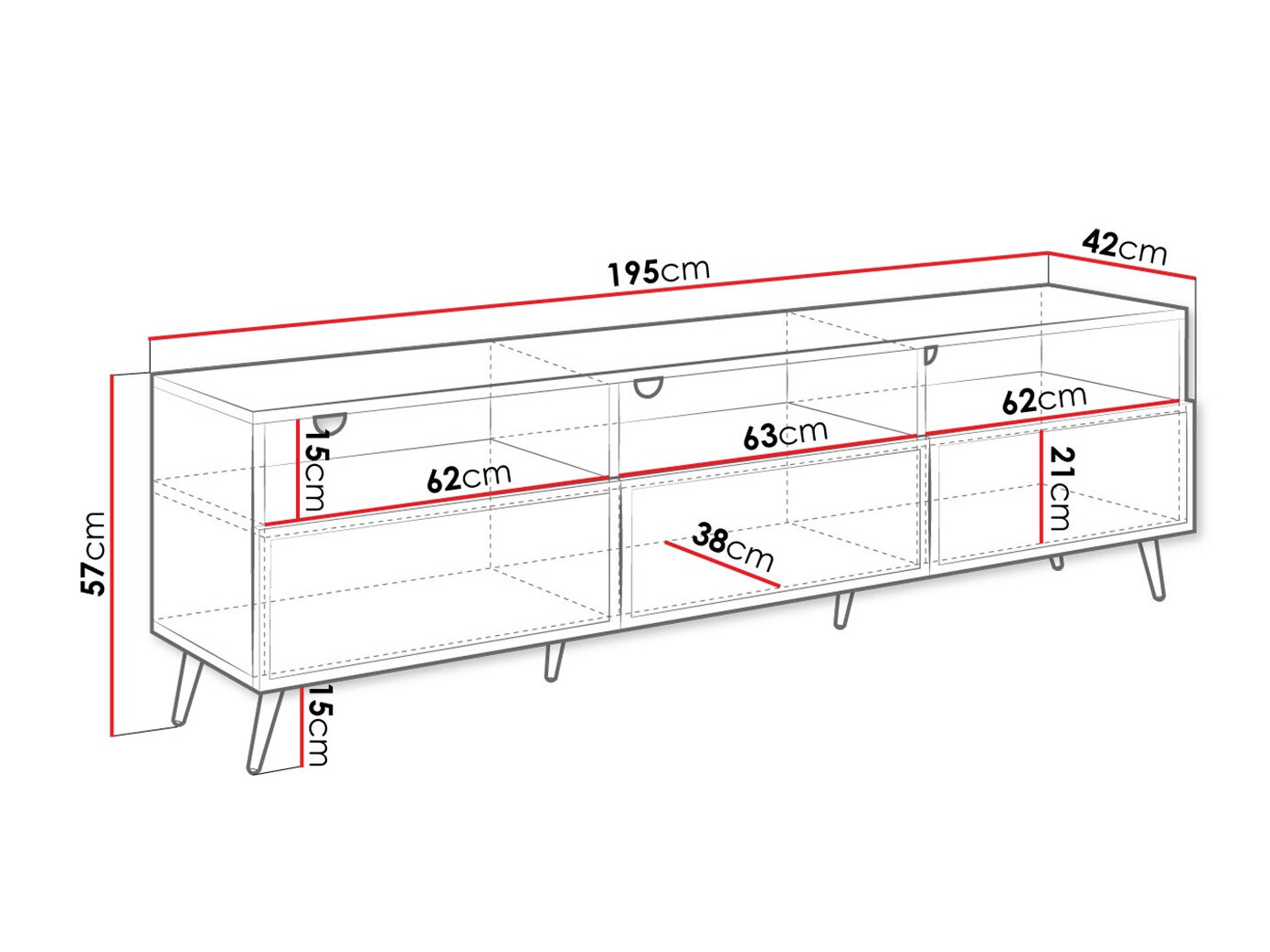 TV stol Comfivo 488 (Bež)