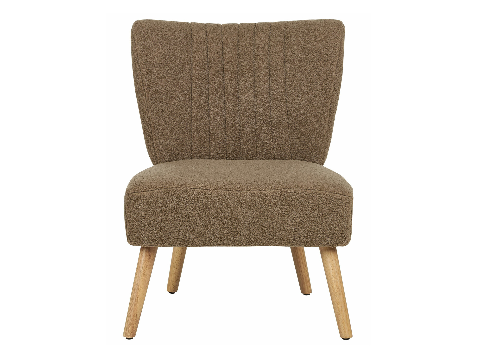 Fotelja Berwyn 1131 (Smeđa + Svijetlo drvo)