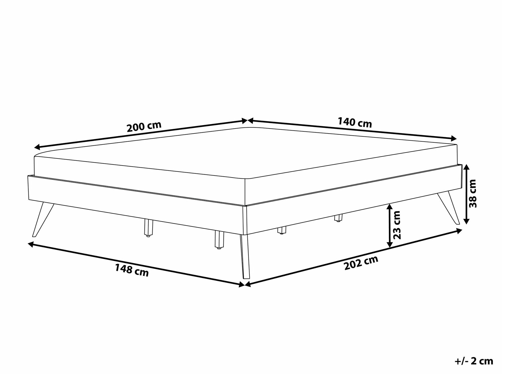 Krevet Berwyn 900 (Svijetlo drvo)
