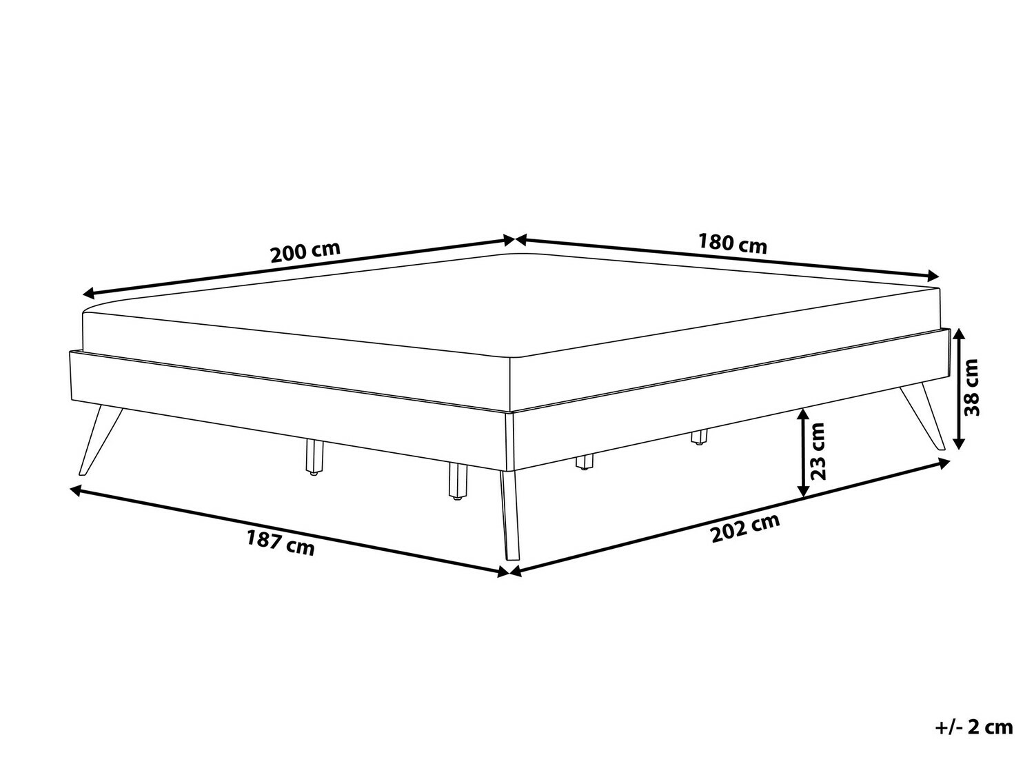 Krevet Berwyn 900 (Tamno drvo)