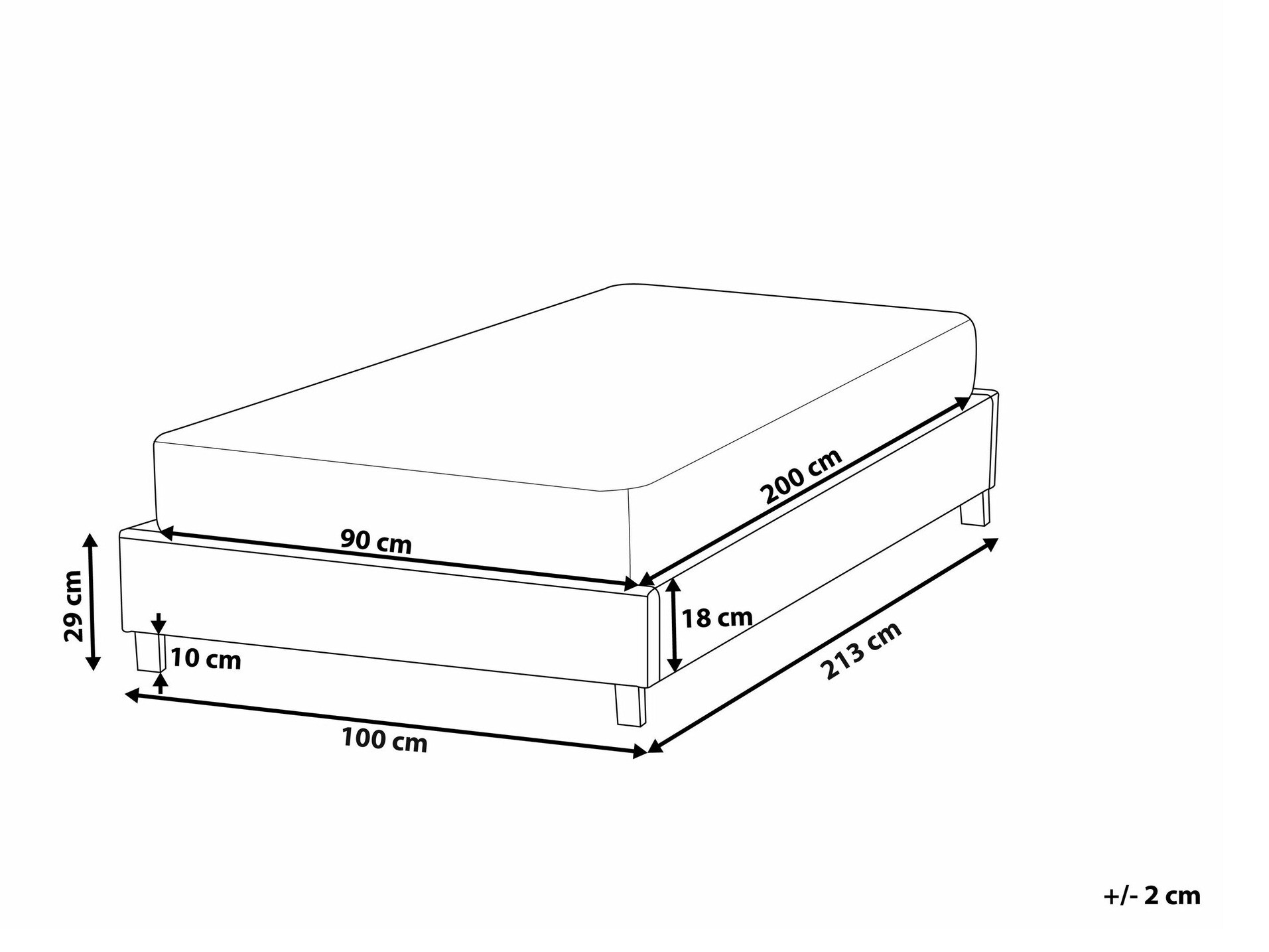 Krevet Berwyn 932 (Krem)