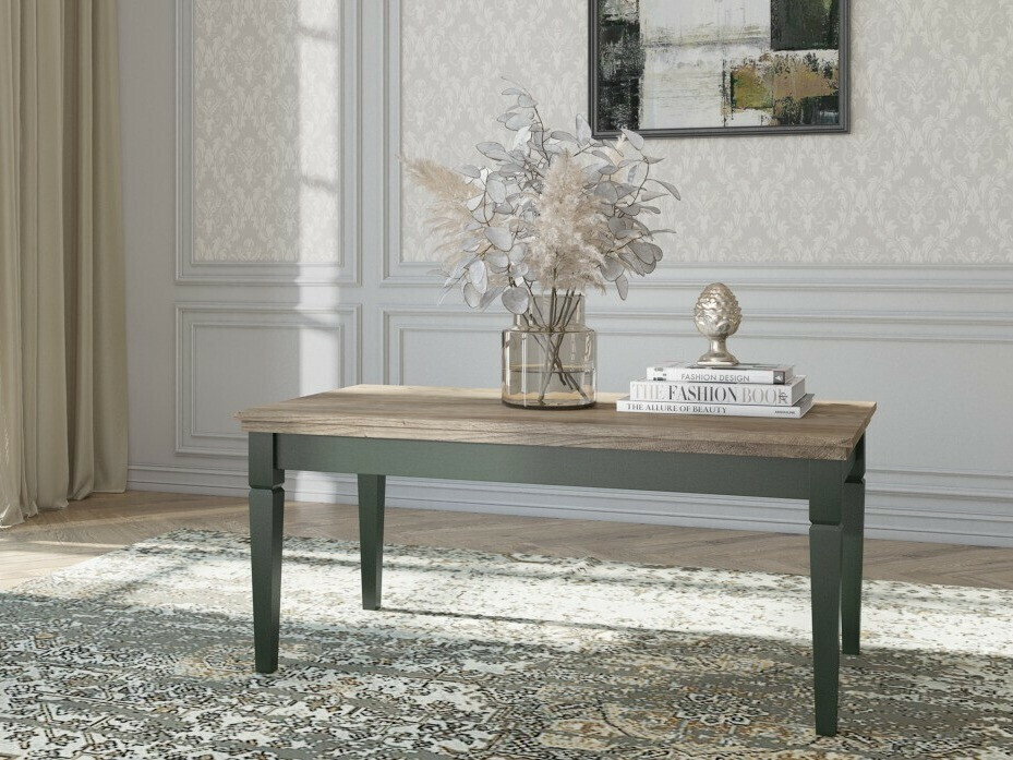 Stolić za kavu Tolnue 108 (Tamnozelena + Hrast Lefkas)